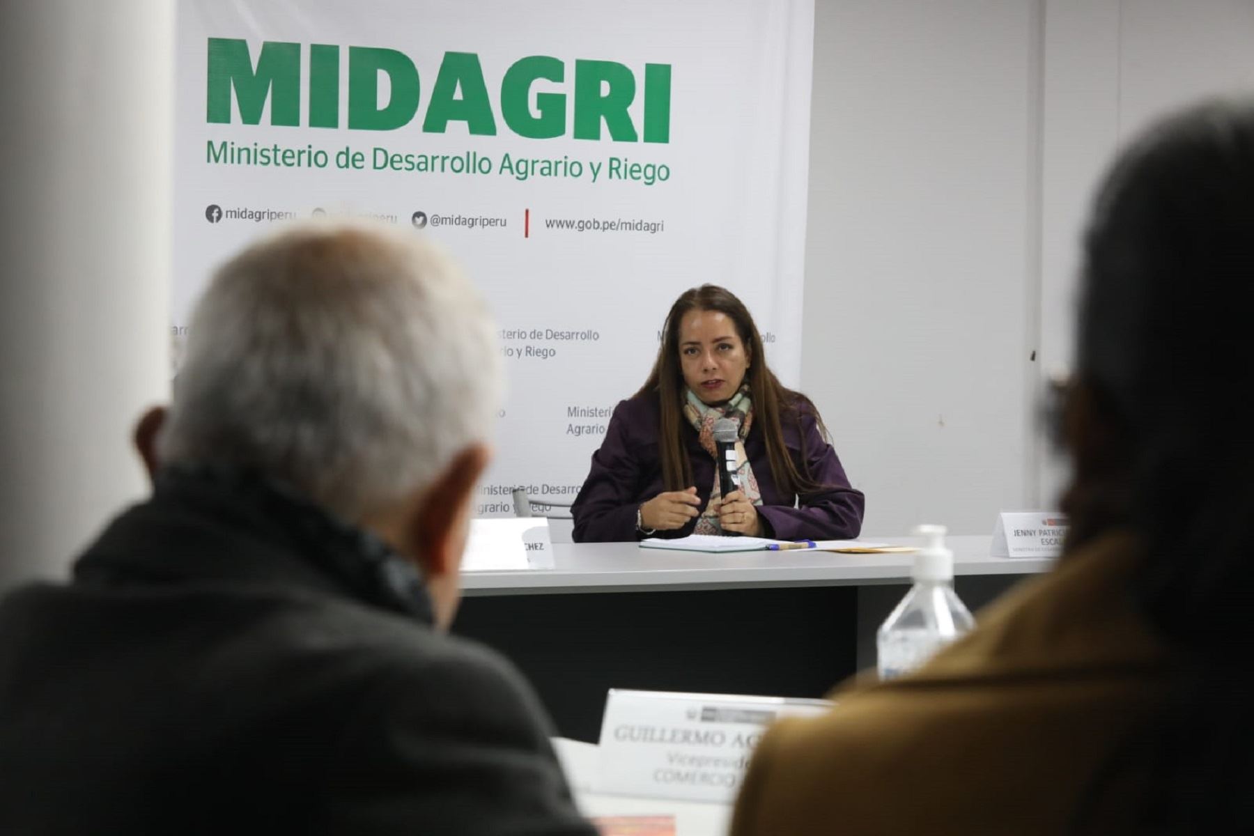 Ministra de Desarrollo Agrario y Riego, Patricia Ocampo.