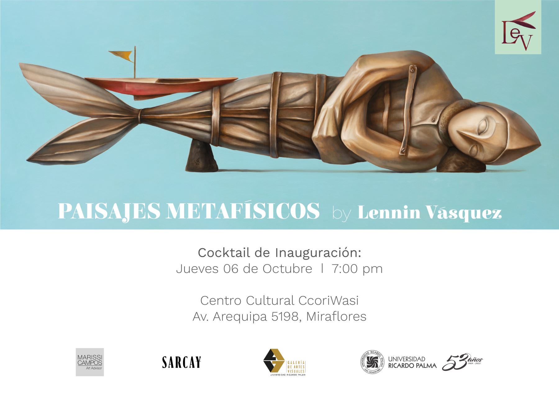 Artista plástico Lennin Vásquez presenta exposición individual “Paisajes Metafísicos”.