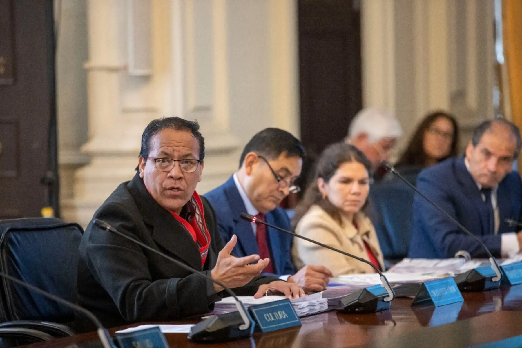 El presidente Pedro Castillo lidera una nueva sesión del Consejo de Ministros en la cual se evalúan temas de interés nacional, como los avances en la implementación del plan Impulso Perú y la situación de los principales proyectos de inversión pública-privada que se encuentran en ejecución.
Foto: ANDINA/Prensa Presidencia