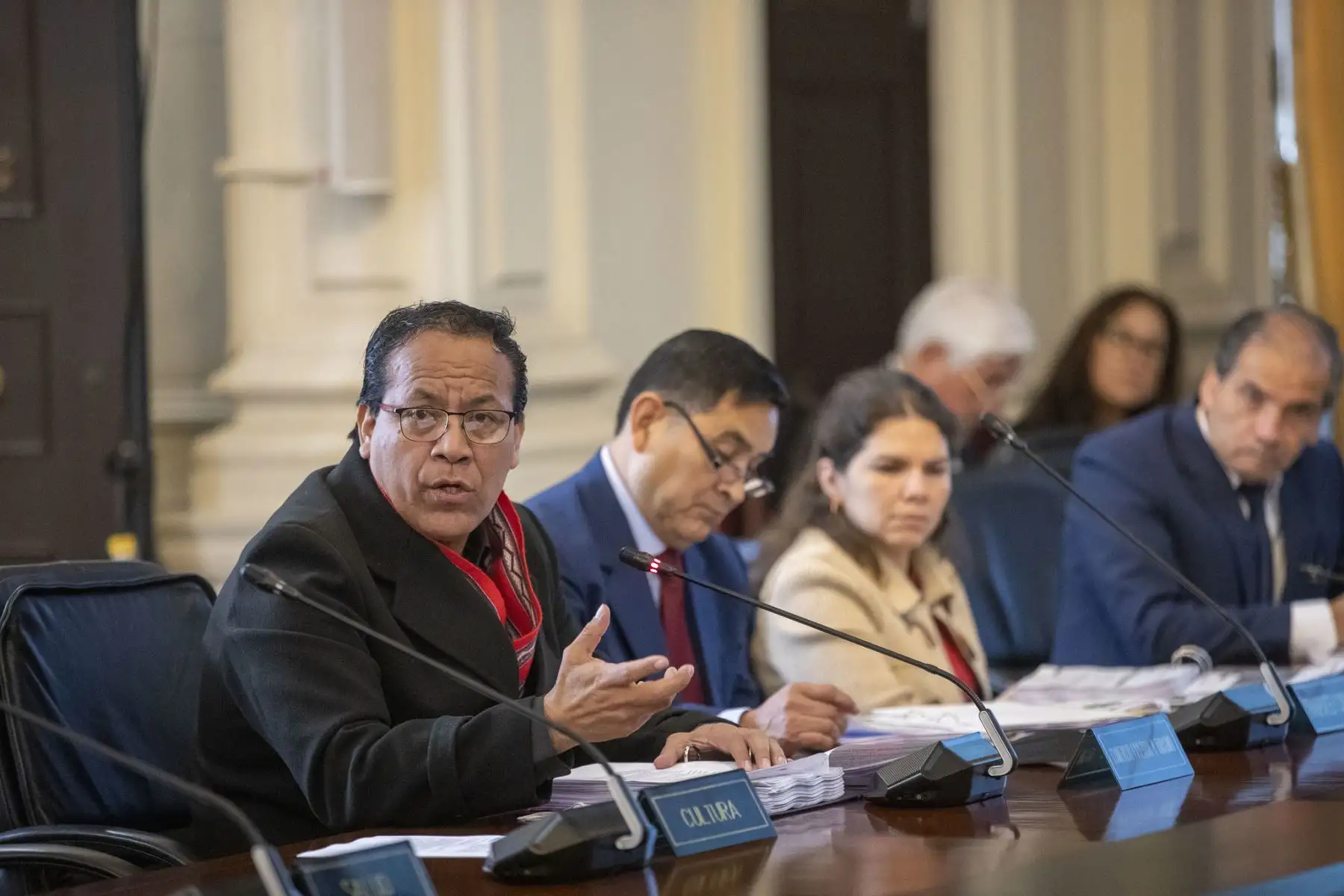 El presidente Pedro Castillo lidera una nueva sesión del Consejo de Ministros en la cual se evalúan temas de interés nacional, como los avances en la implementación del plan Impulso Perú y la situación de los principales proyectos de inversión pública-privada que se encuentran en ejecución.
Foto: ANDINA/Prensa Presidencia