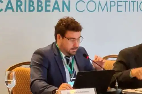 El presidente ejecutivo de Indecopi, Julián Palacín Gutiérrez, participa en el Foro Iberoamericano de Competencia que se realiza en Río de Janeiro, Brasil. Foto: Cortesía.
