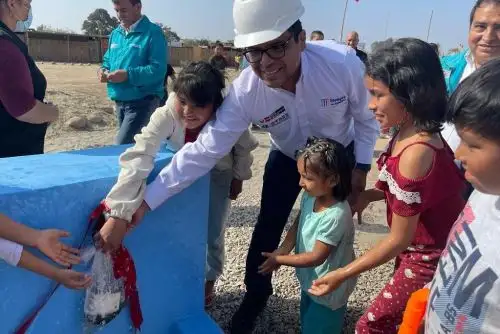 Avance de obras beneficia a las comunidades de Humay, en la provincia iqueña de Pisco. Foto: OTASS/Difusión