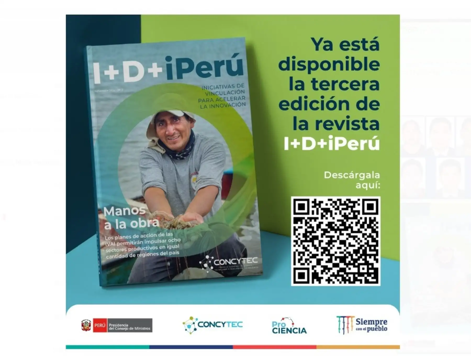 Concytec presentó revista que resume los planes de acción para acelerar las iniciativas de innovación en ocho sectores productivos de 8 regiones. ANDINA/Difusión