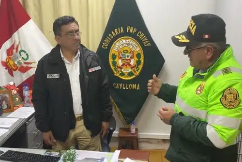 El ministro del Interior, Willy Huerta Olivas, llegó hoy al distrito de Chivay, provincia de Caylloma, región Arequipa, para supervisar el plan de seguridad de la Policía Nacional del Perú en relación a las Elecciones Regionales y Municipales 2022.
