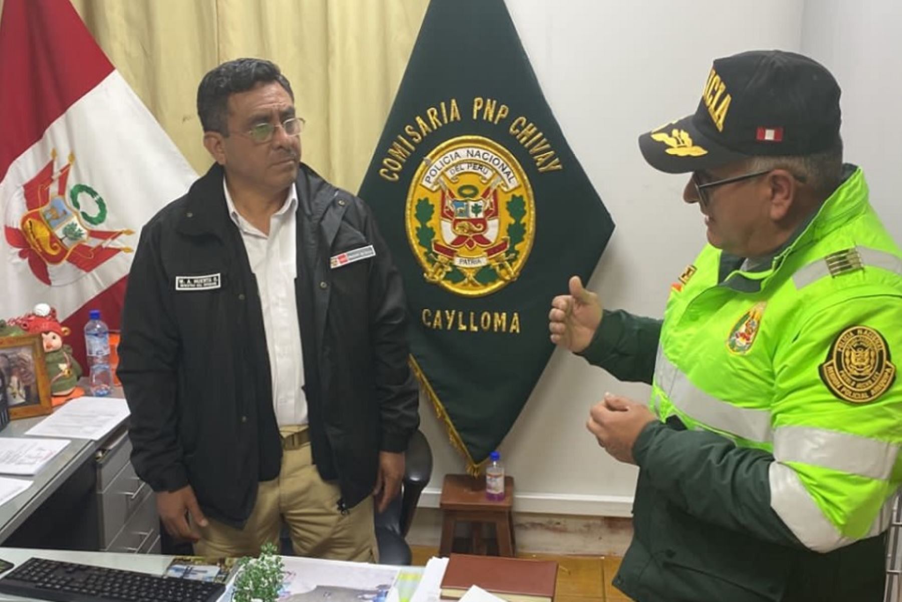 El ministro del Interior, Willy Huerta Olivas, llegó hoy al distrito de Chivay, provincia de Caylloma, región Arequipa, para supervisar el plan de seguridad de la Policía Nacional del Perú en relación a las Elecciones Regionales y Municipales 2022.