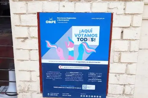 Conoce el protocolo para la votación de personas trans y no-binarias. Foto: ANDINA.
