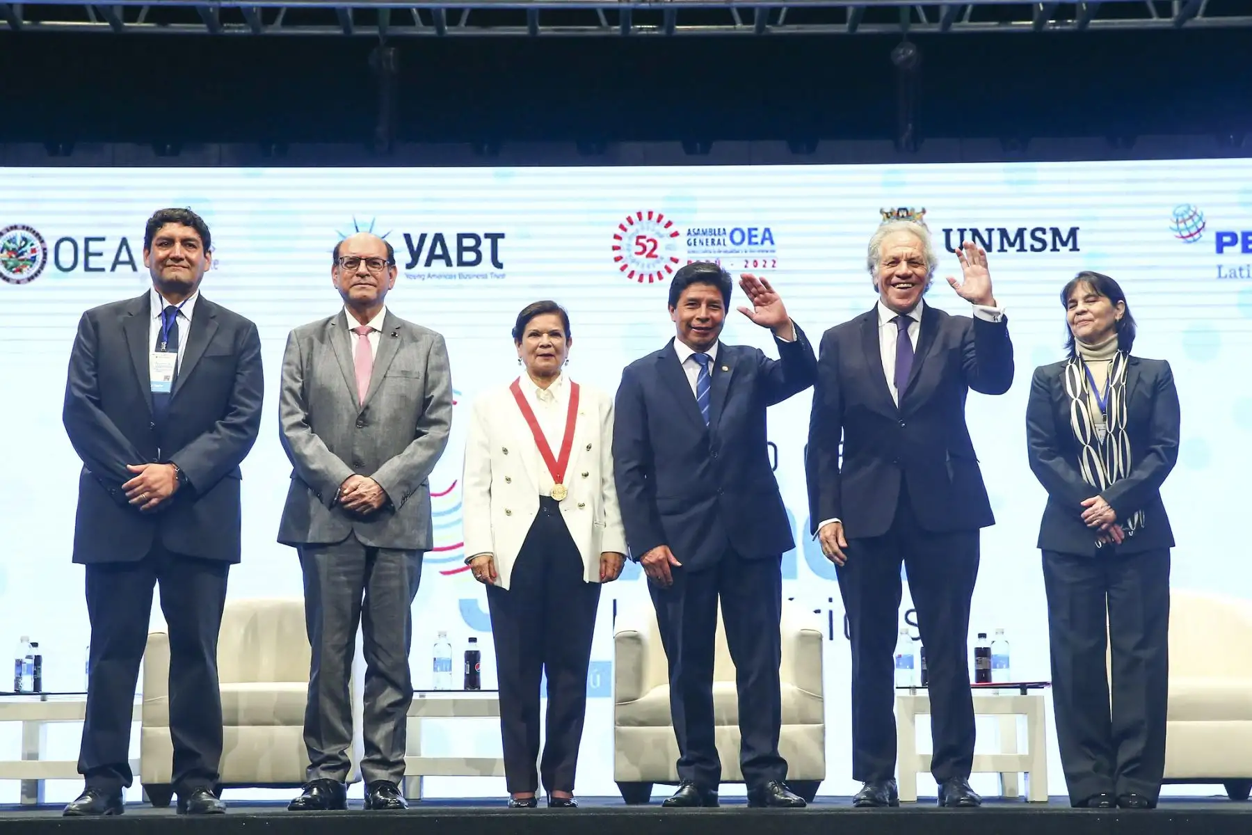 El presidente de la República, Pedro Castillo Terrones, inauguró el I Encuentro de Jóvenes de las Américas: Perú 2022, que congrega a más de 400 jóvenes, en el marco de la próxima apertura de la 52° Asamblea General de la OEA. Foto: ANDINA/Prensa Presidencia