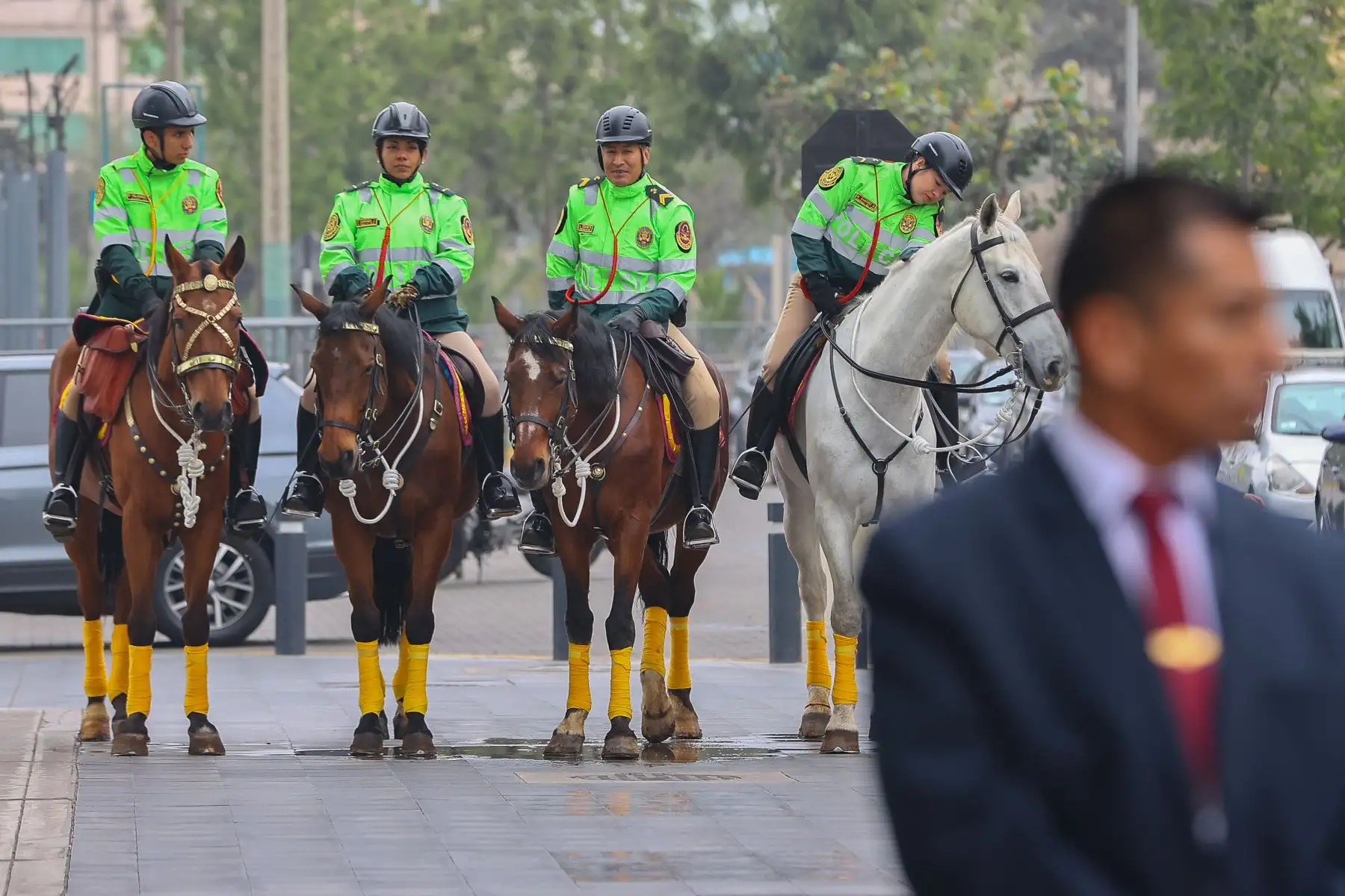 El comandante general de la Policía Nacional de Perú, Raúl Alfaro, presentó el plan de seguridad que se llevará a cabo en el marco de la 52 Asamblea General de la OEA, que tendrá lugar en el Centro de Convenciones de Lima, en San Borja y que reunirá a autoridades y representantes de más de 20 países. 
Foto: ANDINA/Andrés Valle