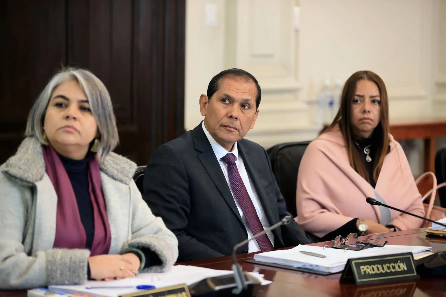 Jefe de Estado, Pedro Castillo Terrones, lidera sesión del Consejo de Ministros.

Foto:ANDINA/Presidencia