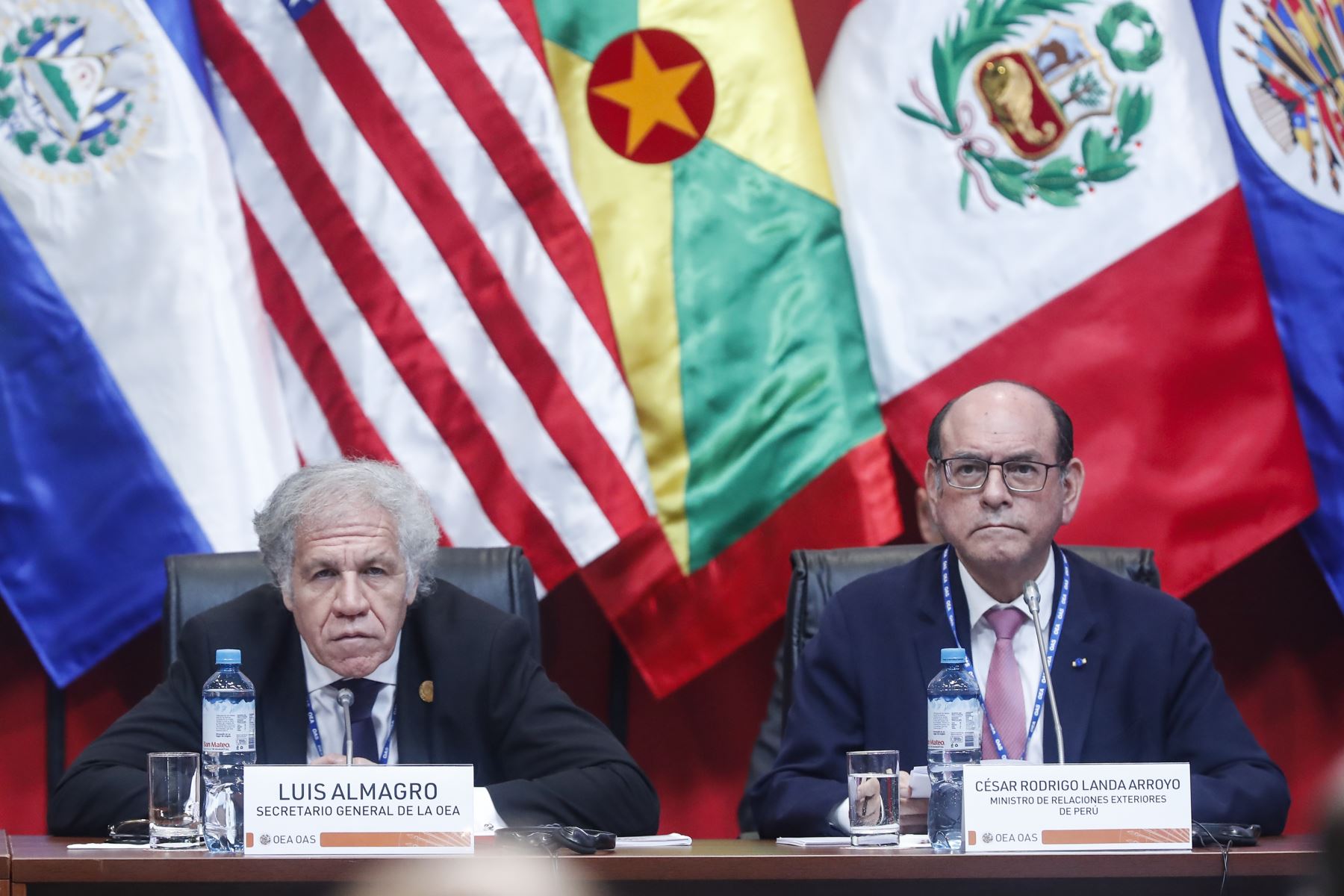 Diálogo de los Jefes de Delegación con los Observadores de la OEA durante la 52 Asamblea General de la OEA. Foto: ANDINA/Renato Pajuelo