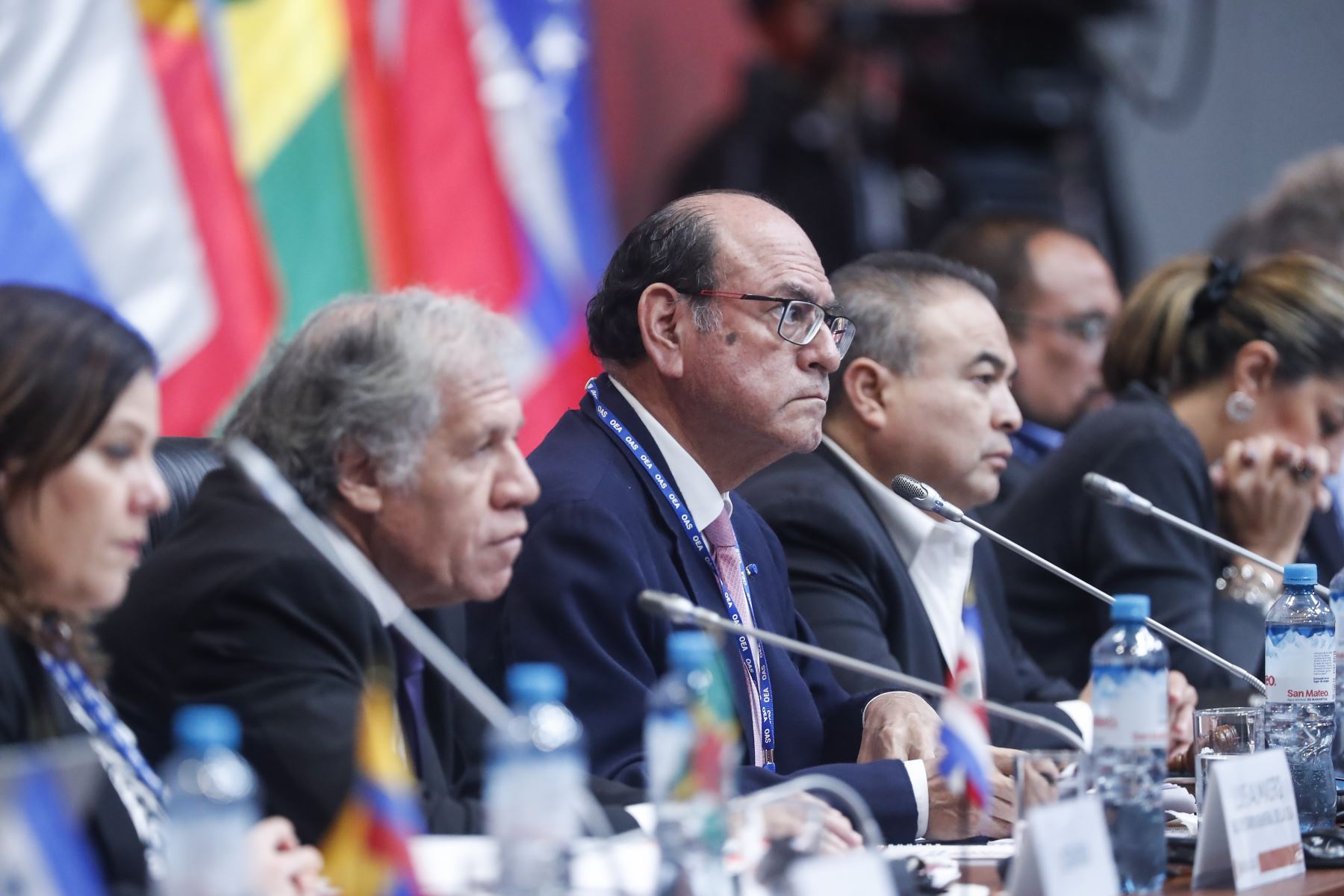 Diálogo de los Jefes de Delegación con los Observadores de la OEA durante la 52 Asamblea General de la OEA. Foto: ANDINA/Renato Pajuelo