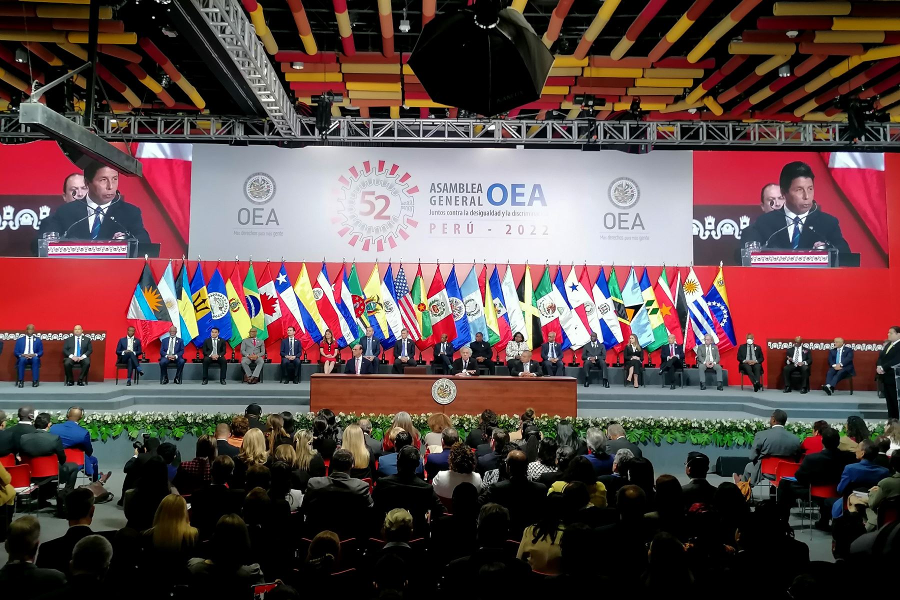 President of Peru participates in opening ceremony of 52nd OAS General