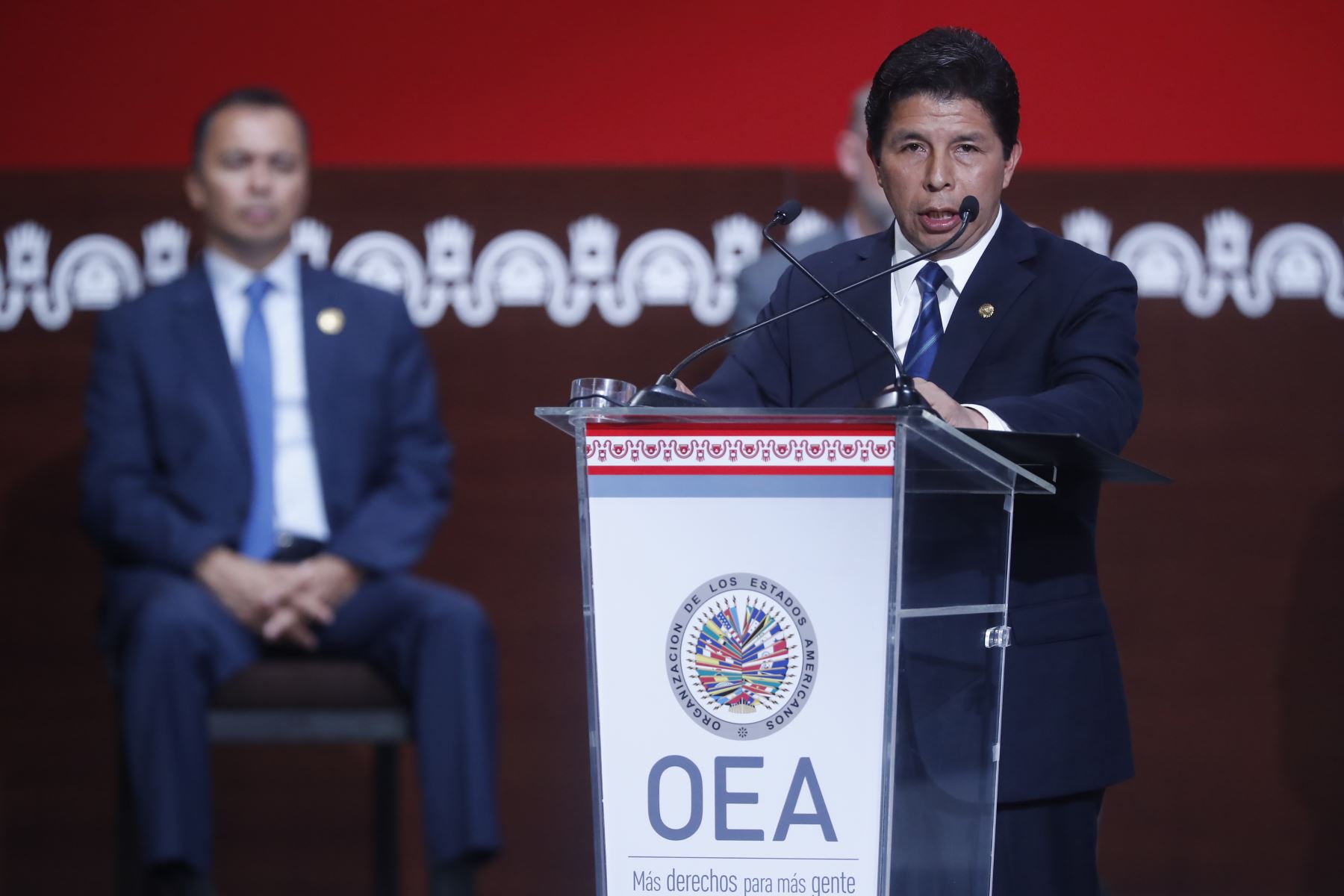 Presidente Pedro Castillo, inaugura 52° Asamblea General de la OEA.Foto: ANDINA/Renato Pajuelo