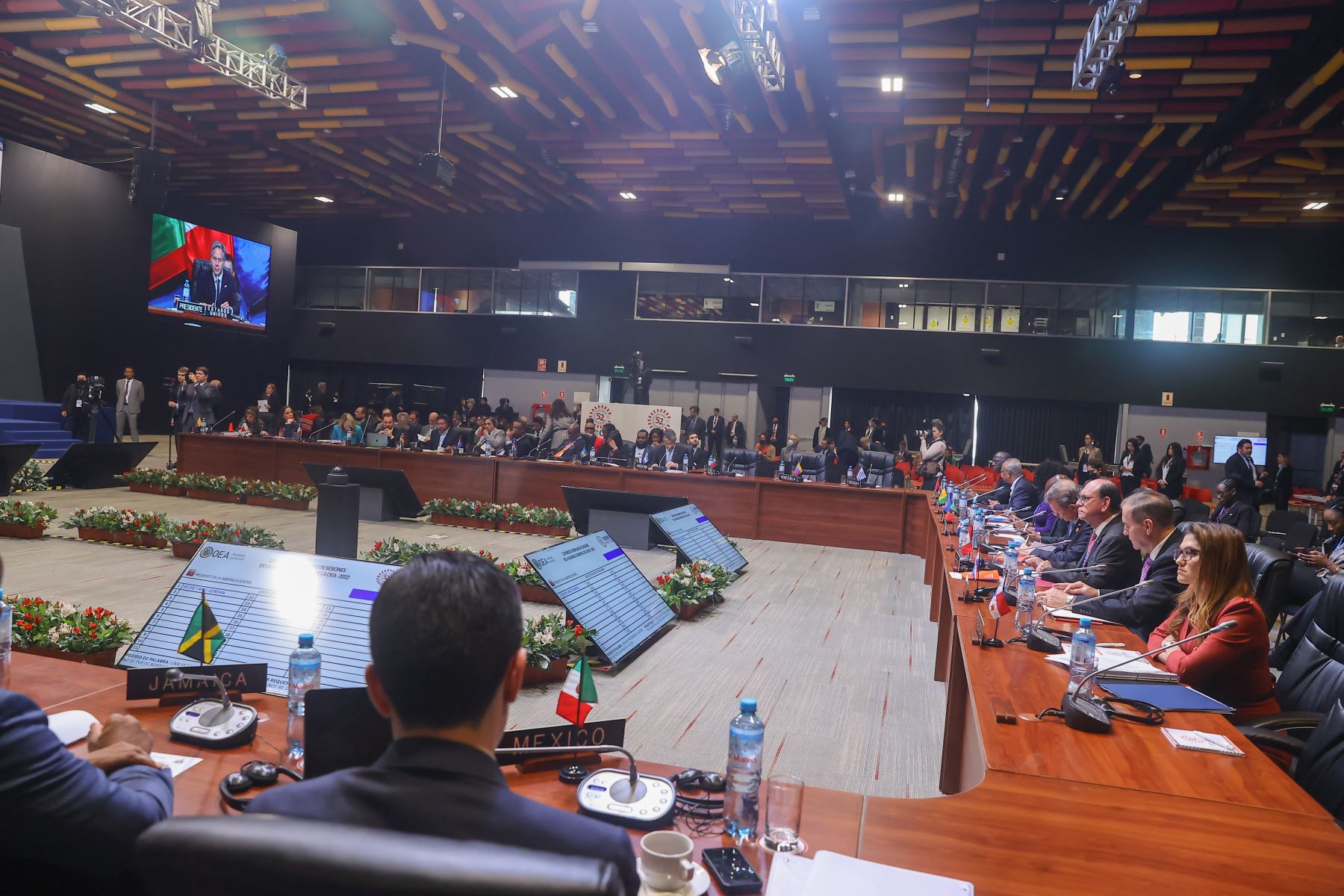 Secretario de Estado de los Estados Unidos de América, Antony Blinken, participa de la 52º Asamblea General de la Organización de Estados Americanos (OEA) que se realiza del 5 al 7 de octubre en Lima.

Foto:Andrés Valle