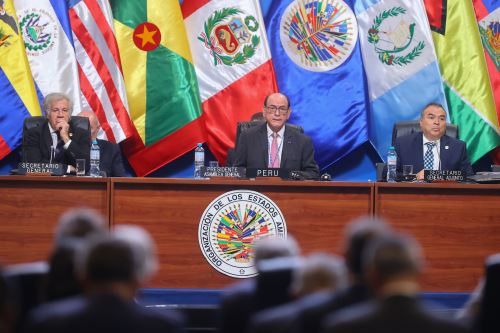 Perú preside la primera reunión plenaria de la 52 Asamblea de la OEA
