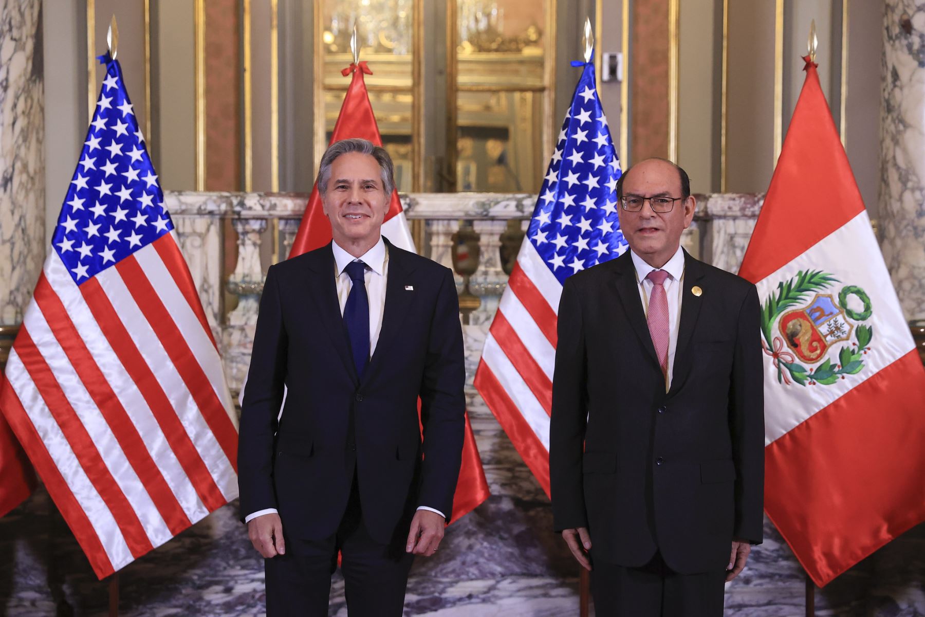Presidente de la República, Pedro Castillo, sostiene reunión con el secretario de Estado de los Estados Unidos de América, Antony Blinken

Foto: ANDINA/Prensa Presidencia