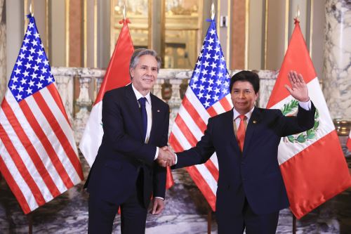 Presidente de la República, Pedro Castillo, sostiene reunión con el secretario de Estado de los Estados Unidos de América, Antony Blinken