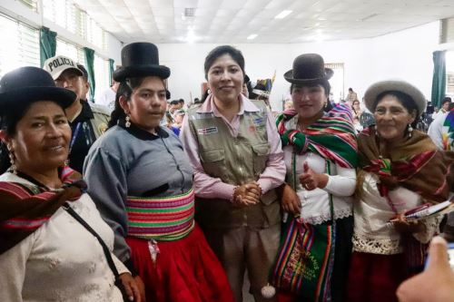 Ministra de Cultura, Betssy Chavez, inauguró taller macrorregional en Tarapoto. Foto: Mincul/Difusión