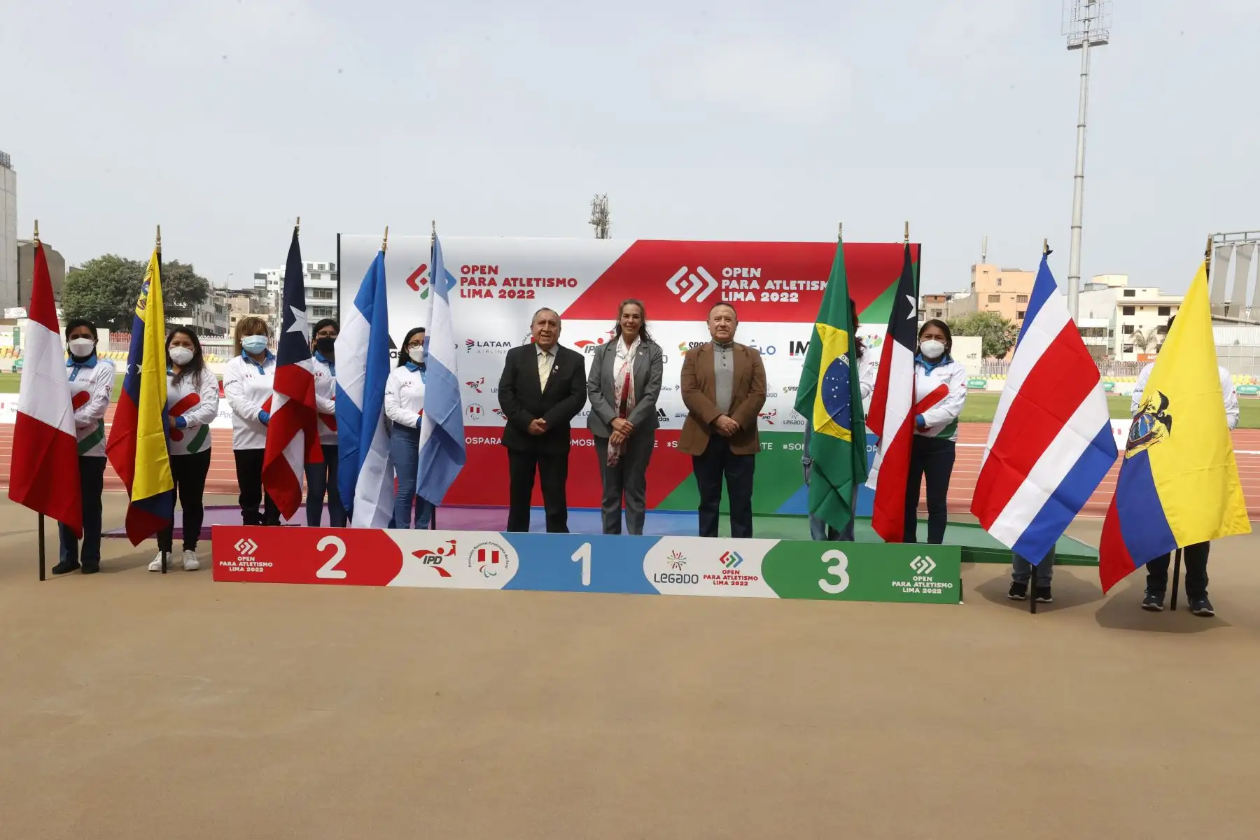Ceremonia de inicio de las competencias del “Open Paraatletismo Lima 2022”. Foto: ANDINA/Vidal Tarqui