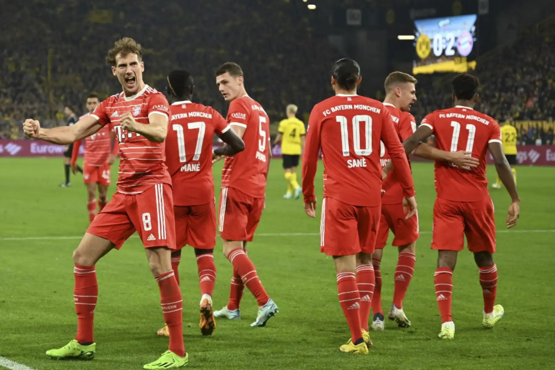 Bayern de Munich empata 2 a 2 con Borussia Dortmund

Foto: AFP