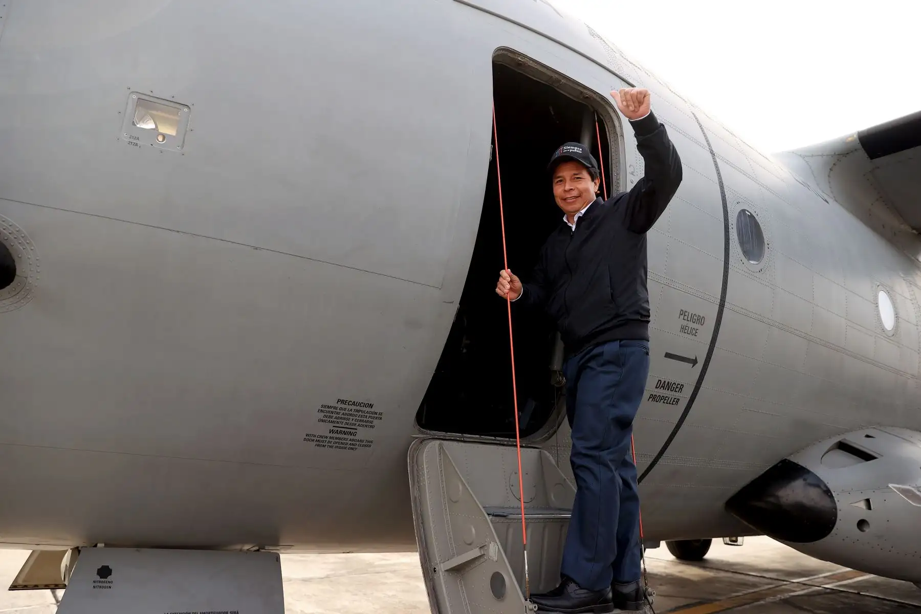 Llegada del presidente de la República a la ciudad de Ayacucho. Foto: ANDINA/Prensa Presidencia