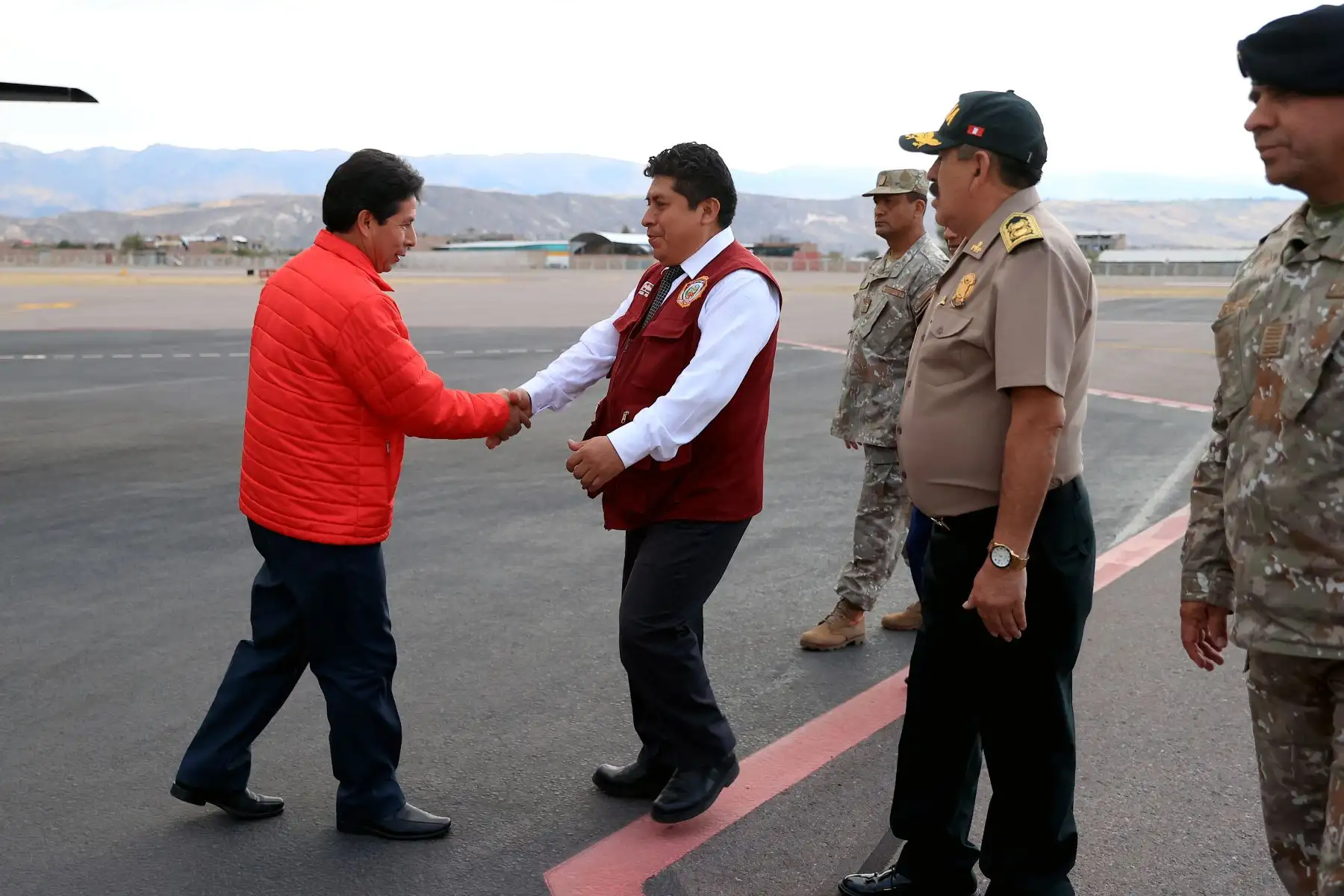 Llegada del presidente de la República a la ciudad de Ayacucho. Foto: ANDINA/Prensa Presidencia