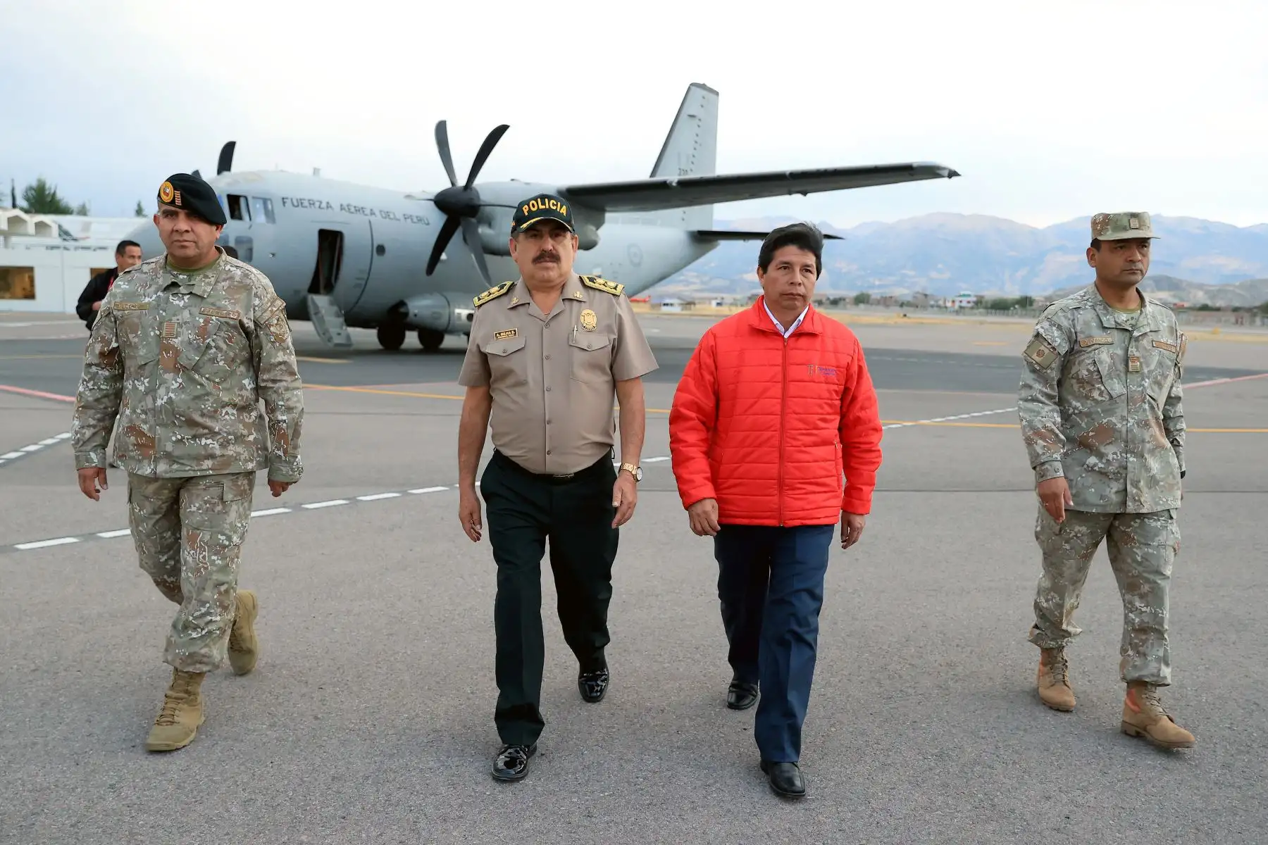 Llegada del presidente de la República a la ciudad de Ayacucho. Foto: ANDINA/Prensa Presidencia