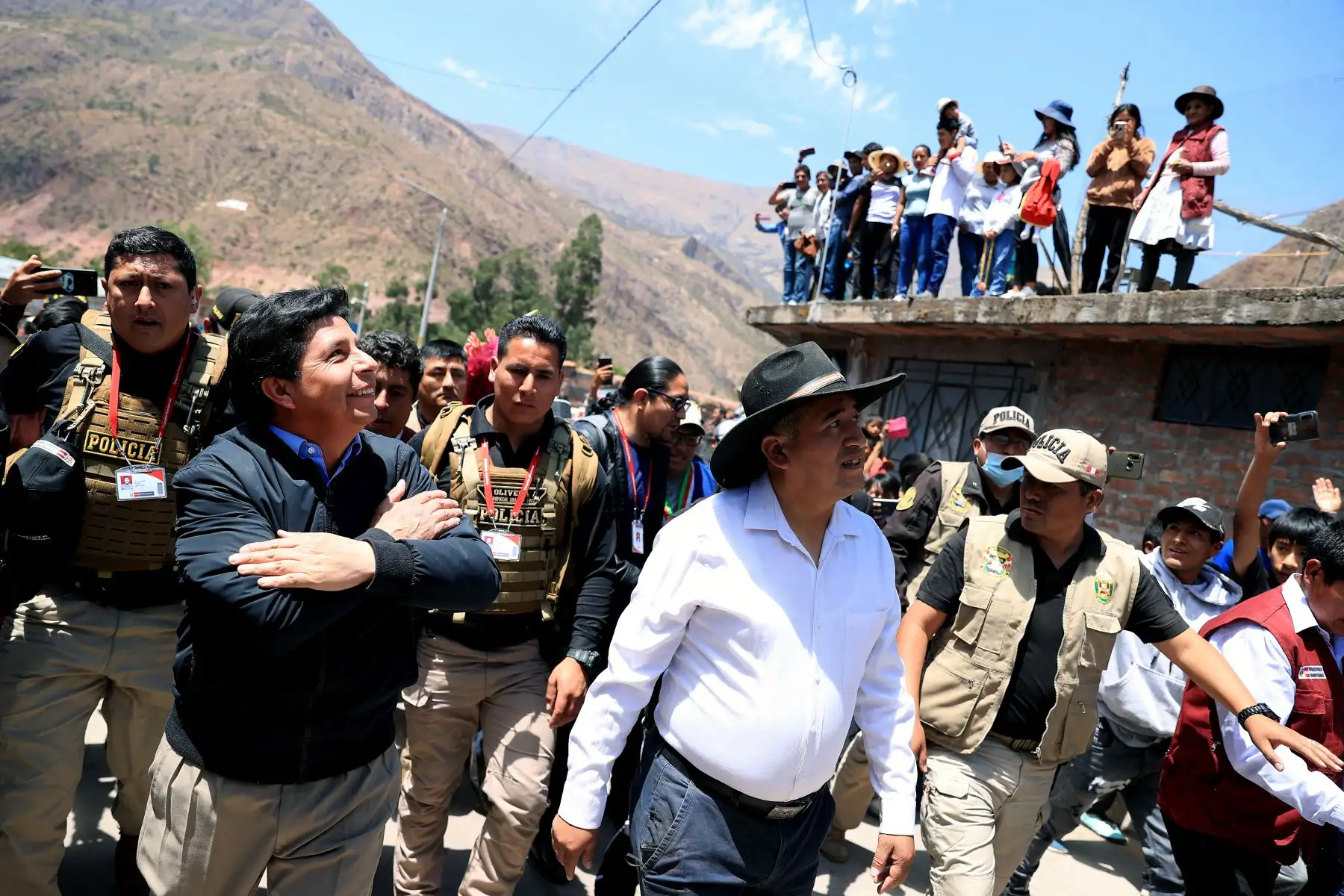 Presidente Pedro Castillo llegó a la provincia de Cangallo. Foto: ANDINA/Prensa Presidencia