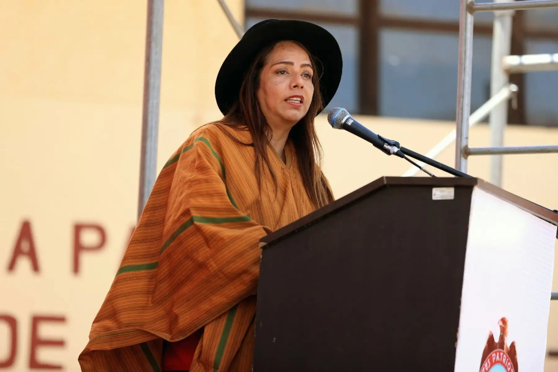 Ministra de Desarrollo Agrario y Riego, Patricia Ocampo en Ayacucho. Foto: Cortesía.