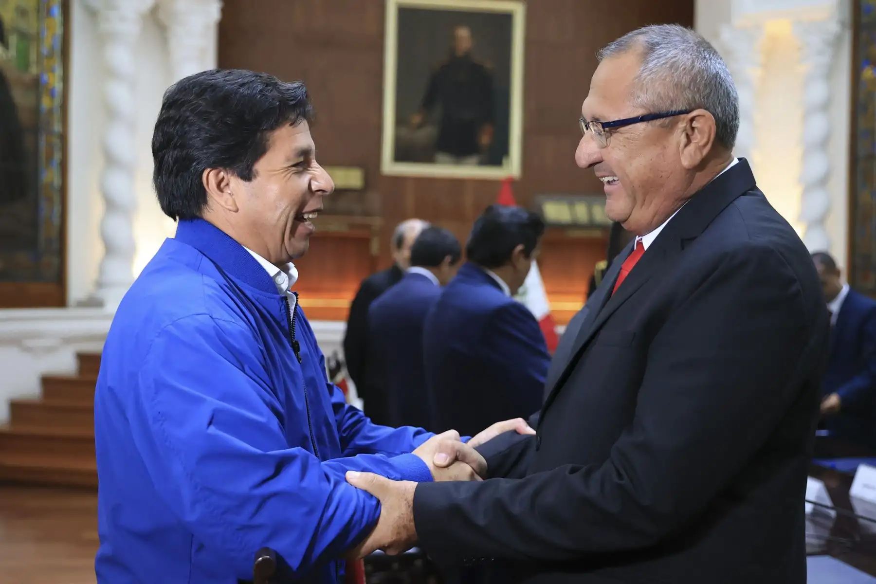 El presidente Pedro Castillo sostiene una reunión con ocho gobernadores regionales que resultaron electos tras los comicios del pasado 2 de octubre. Foto: ANDINA/ Prensa Presidencia