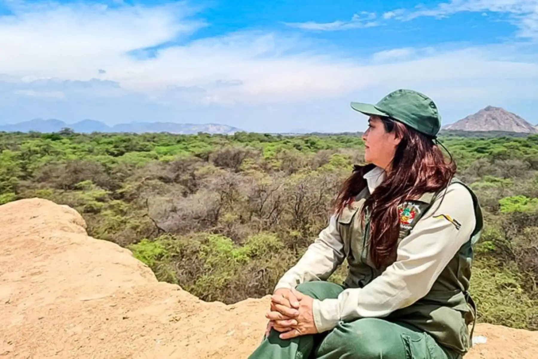 Sirley Bernabé Orellano es jefa del Santuario Histórico Bosque de Pómac, del Sernanp. ANDINA/ Sernanp.