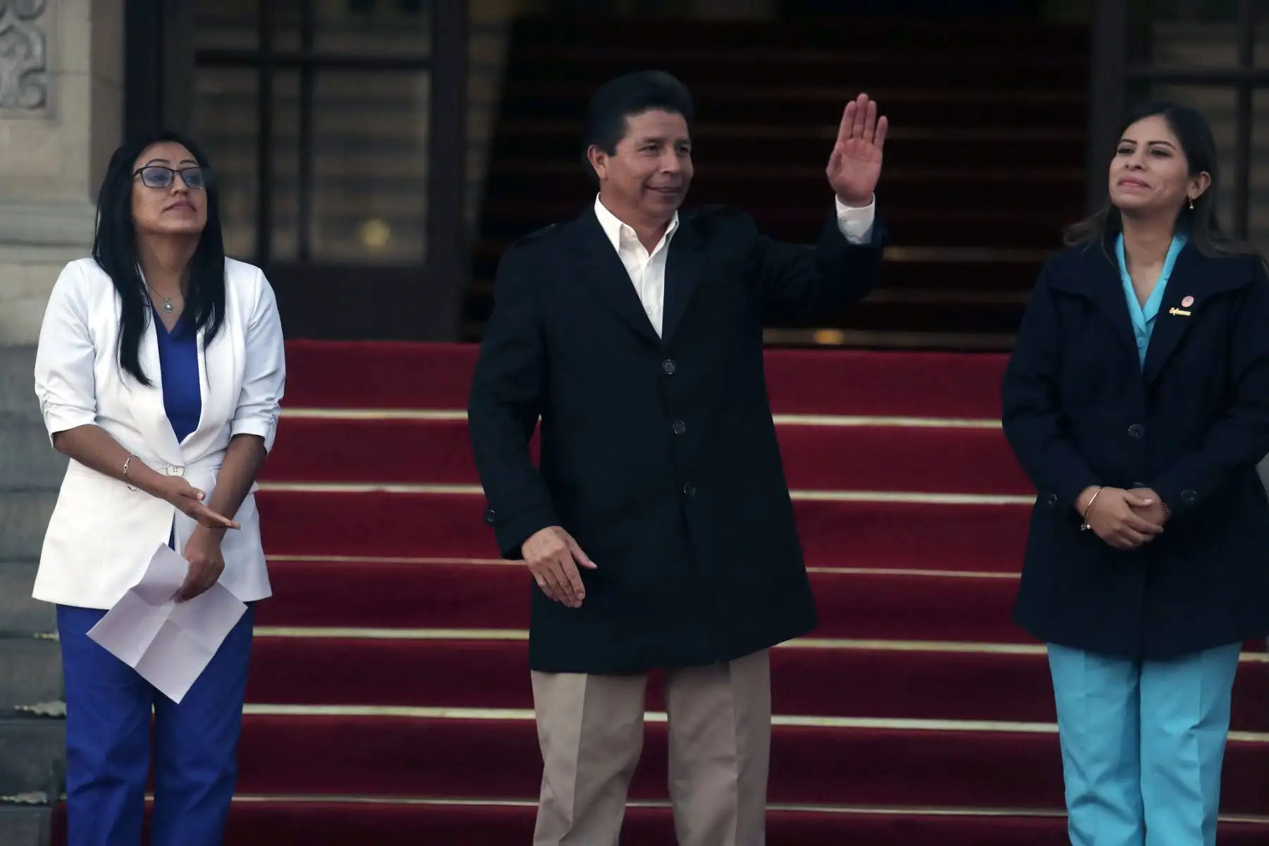 Presidente de la República, Pedro Castillo Terrones, sostiene reuniòn con representantes de la Coordinadora Nacional de Trabajadoras CAS Covid


Foto:ANDINA/Presidencia