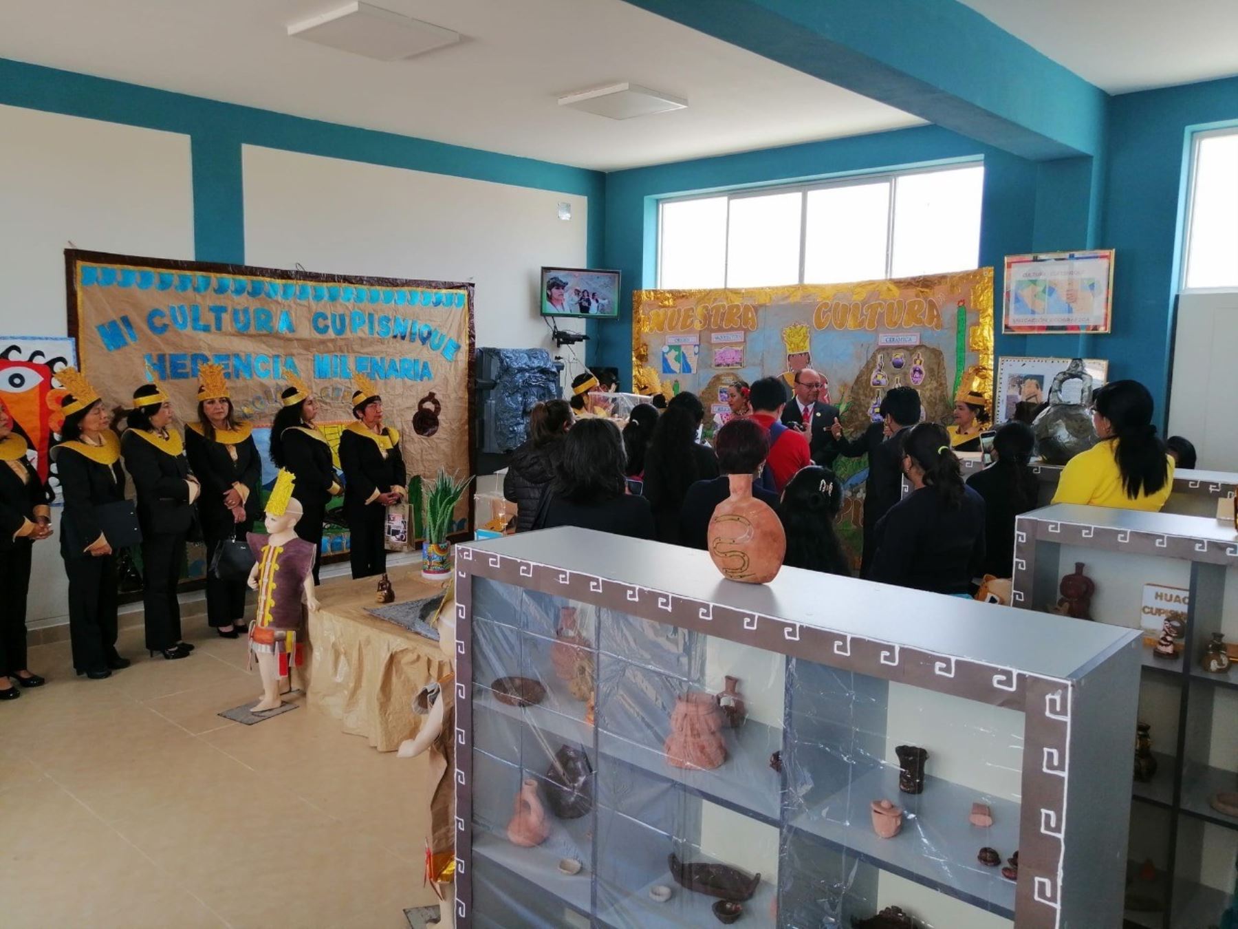 El distrito de Monsefú, región Lambayeque, inauguró el primer museo escolar de la cultura Cupisnique para reforzar identidad regional en los niños. ANDINA/Difusión