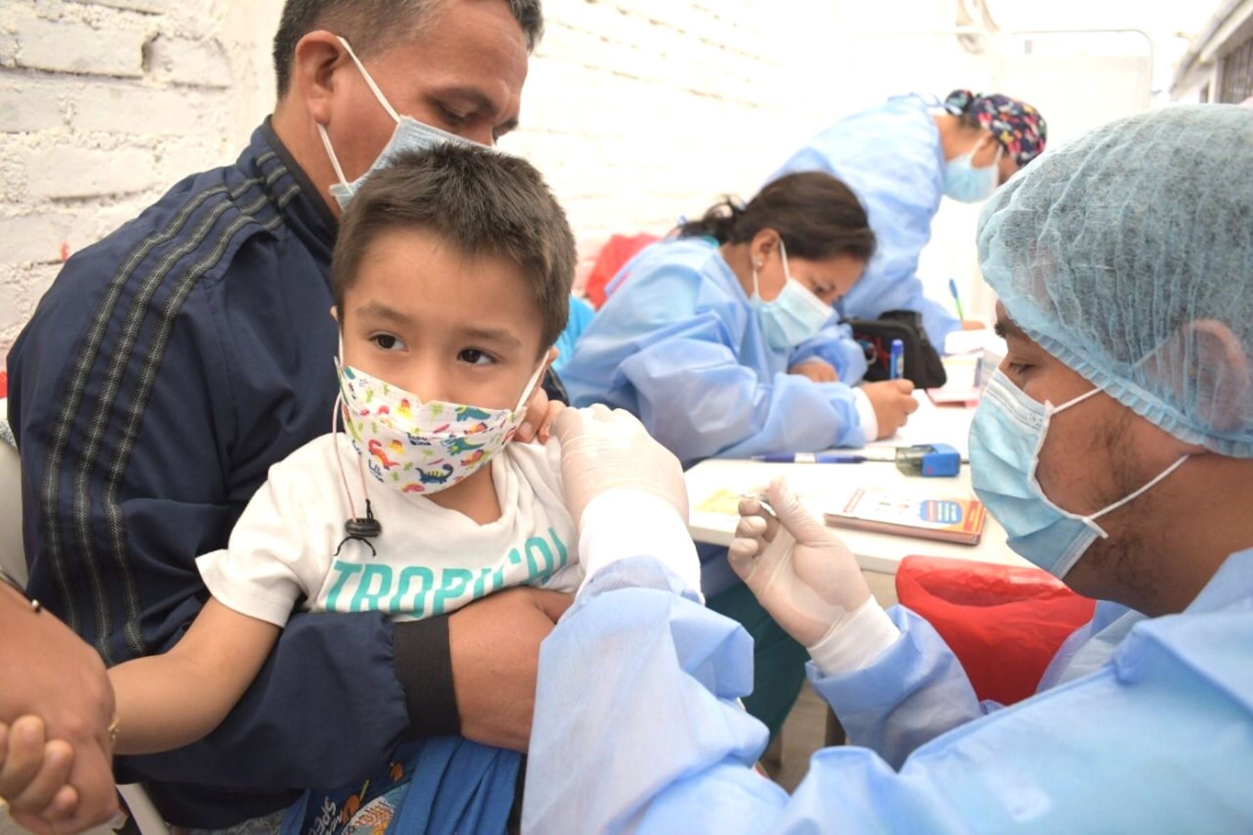 Vacunación a menores de 5 años. Foto: ANDINA/Difusión.