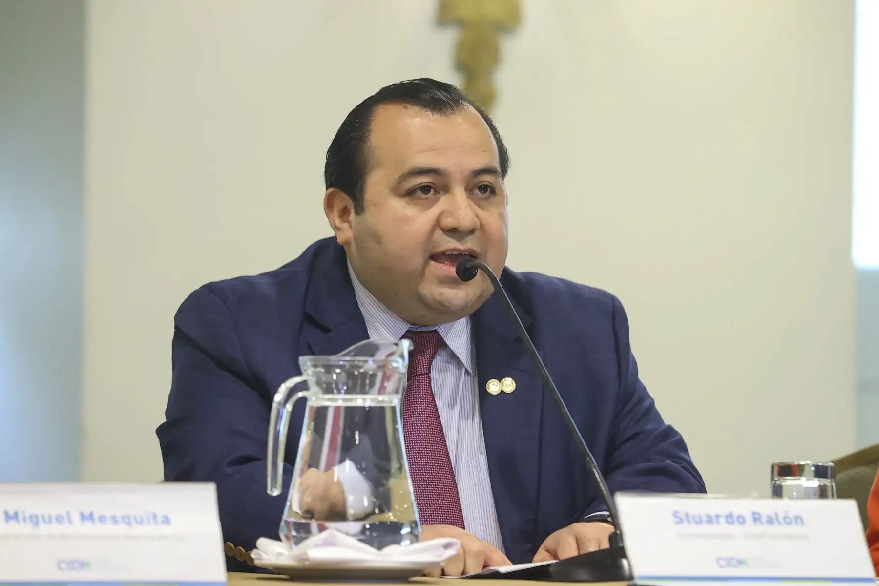 El comisionado Stuardo Ralón, vicepresidente de la Comisión Interamericana de Derechos Humanos (CIDH), presentó en conferencia de prensa las conclusiones de la visita de trabajo realizada en el Perú para observar la situación de la institucionalidad democrática y de los derechos económicos, sociales y culturales, particularmente en torno a los derrames de petróleo.

Foto:ANDINA/Andrés Valle
