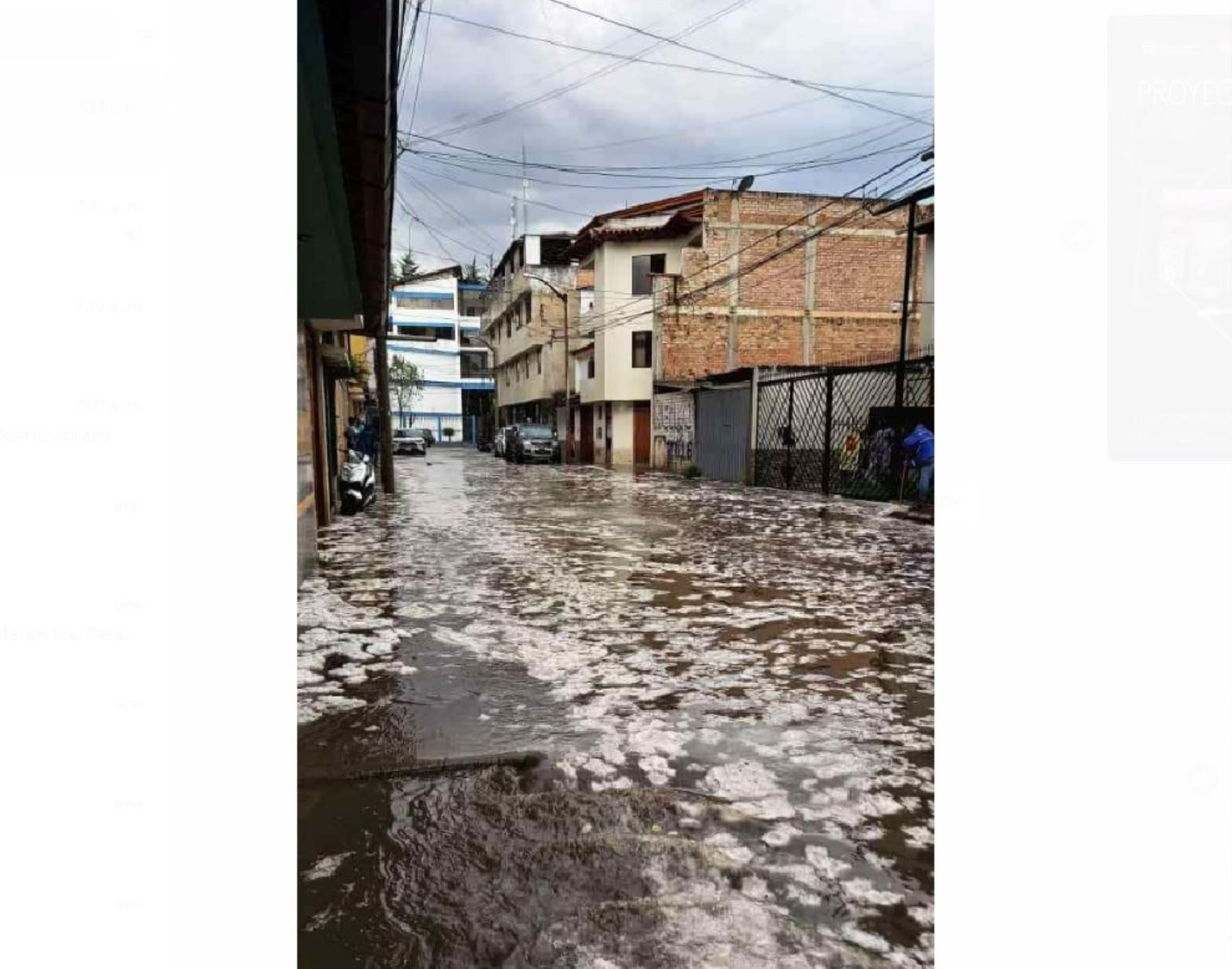 La ciudad de Cajamarca soportó una fuerte lluvia el martes 11 de octubre, un evento natural que podría volver a presentarse.