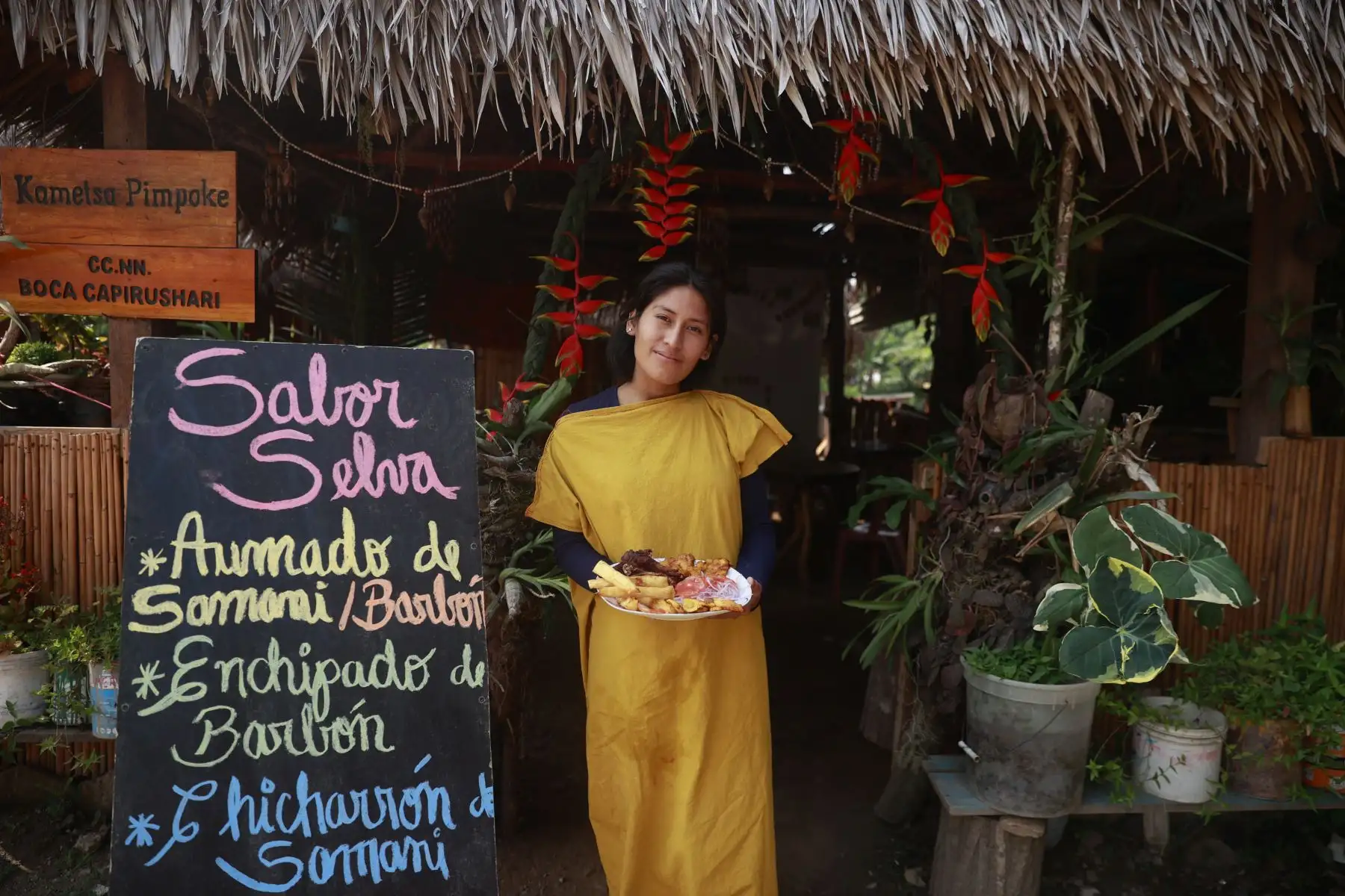 Comida, gastronomía de Satipo. Organización de Comunidades Asháninkas de Mazamari (OCAM).  Foto: ANDINA/Melina Mejía