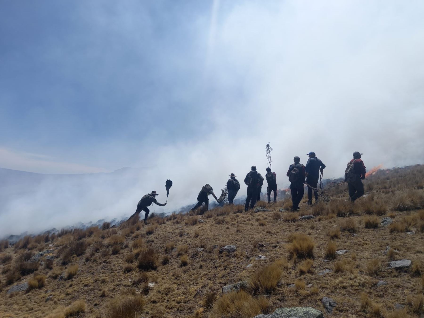 Un incendio forestal se registra desde el miércoles 12 de octubre en la provincia de Cotabambas, en Apurímac. El fuego deja un fallecido y cuantiosos daños. Foto: ANDINA/difusión.