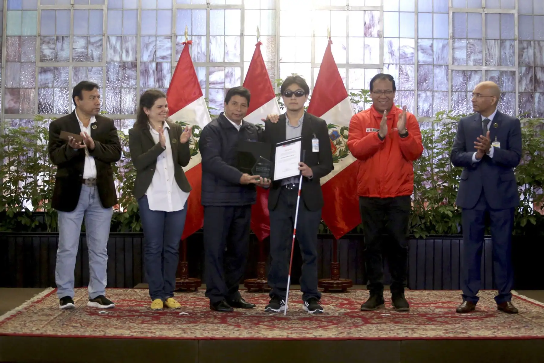 Presidente Pedro Castillo, lidera ceremonia de reconocimiento y conmemoración por el Día Nacional de la Persona con Discapacidad.

Foto: ANDINA/Prensa Presidencia