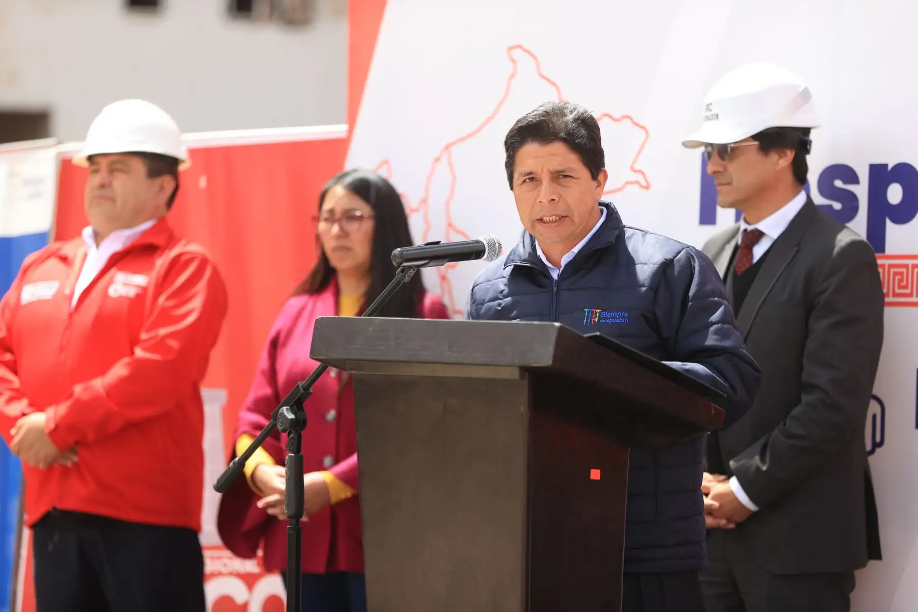 Presidente Pedro Castillo participa de la firma del contrato  e inicio de obra del hospital Antonio Lorena del Cusco. Foto: ANDINA/ Prensa Presidencia
