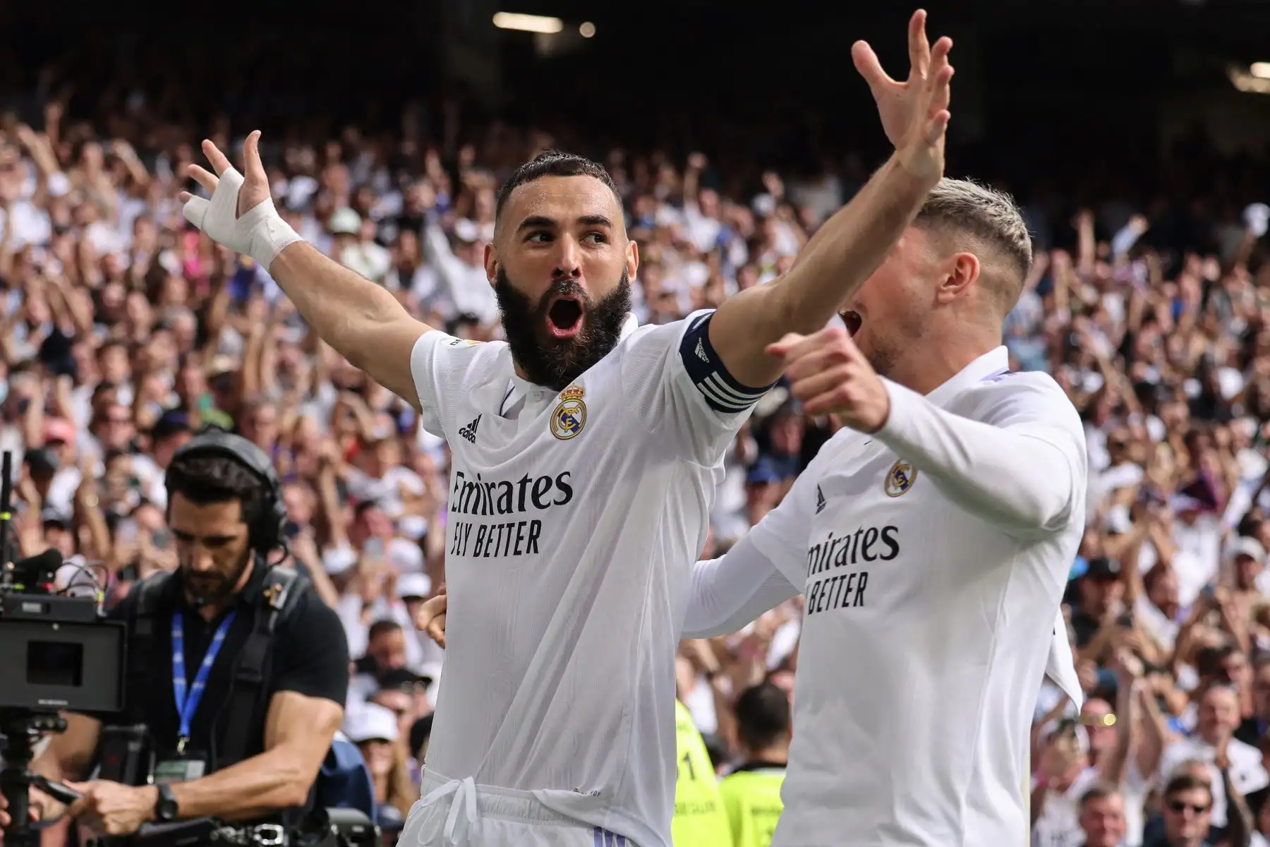 Delantero francés del Real Madrid, Karim Benzema. Foto: AFP