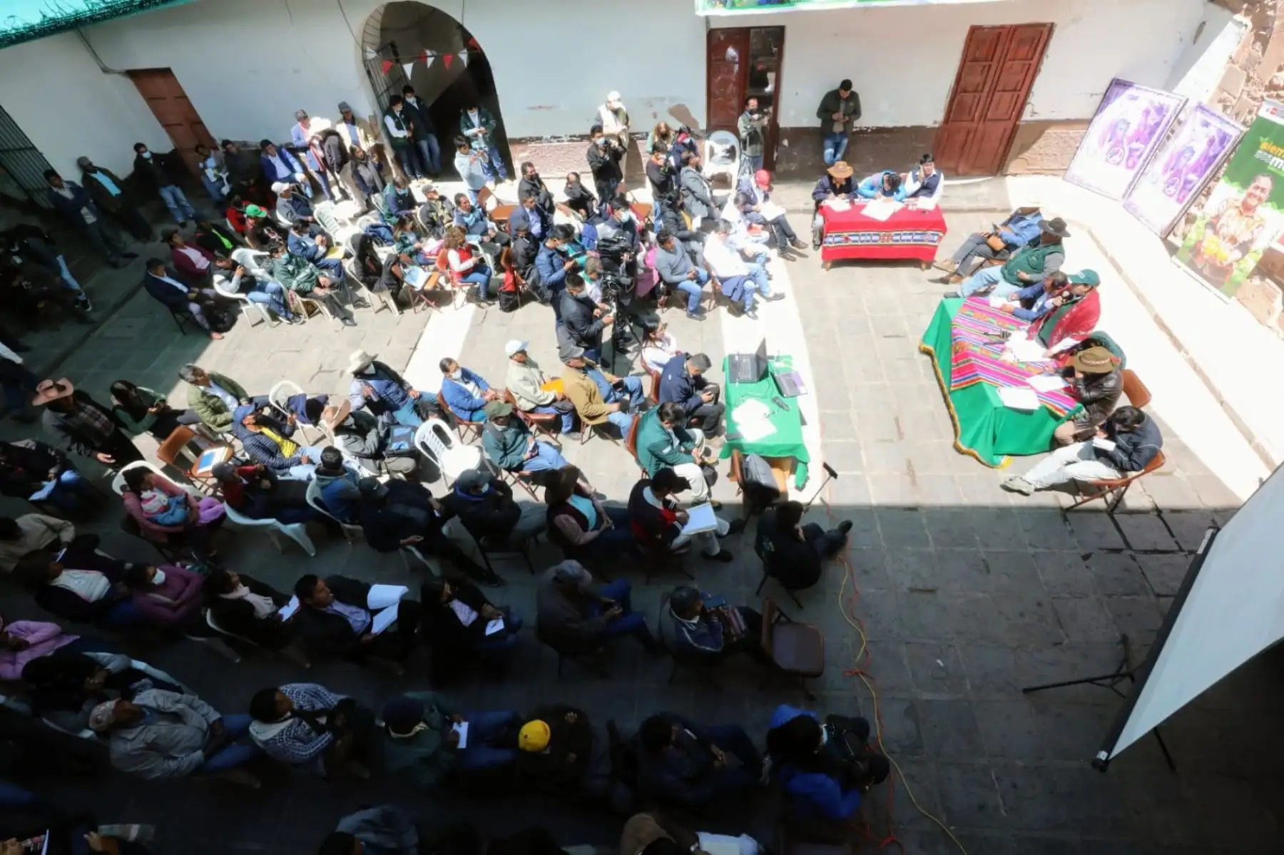 Reunión con productores del Cusco. Cortesía Midagri