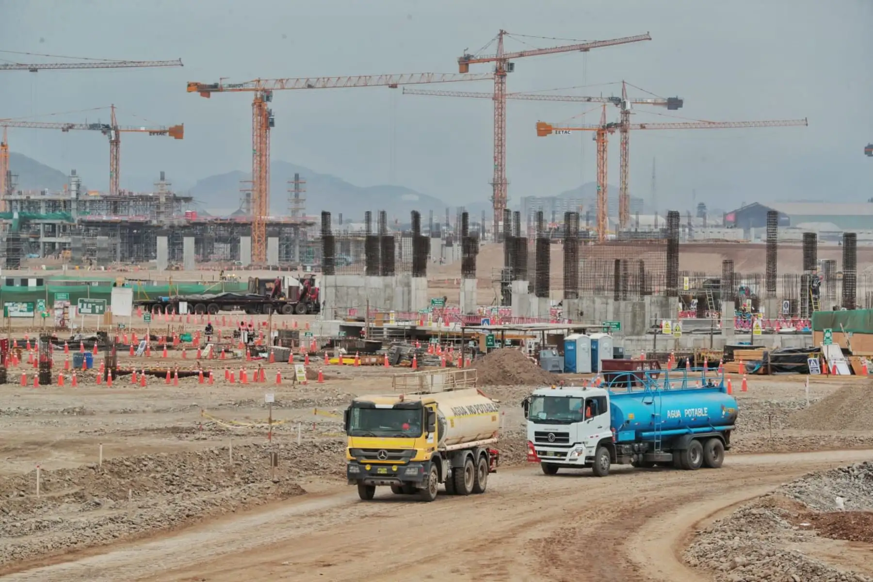 Obras de ampliación del Aeropuerto Jorge Chávez. Cortesía MTC