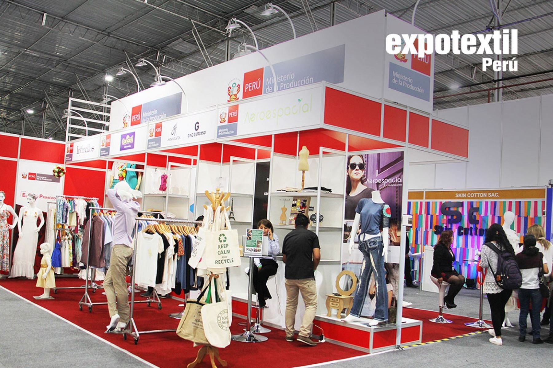 Feria internacional del sector texti, "Expotextil Perú". Foto: cortesía.