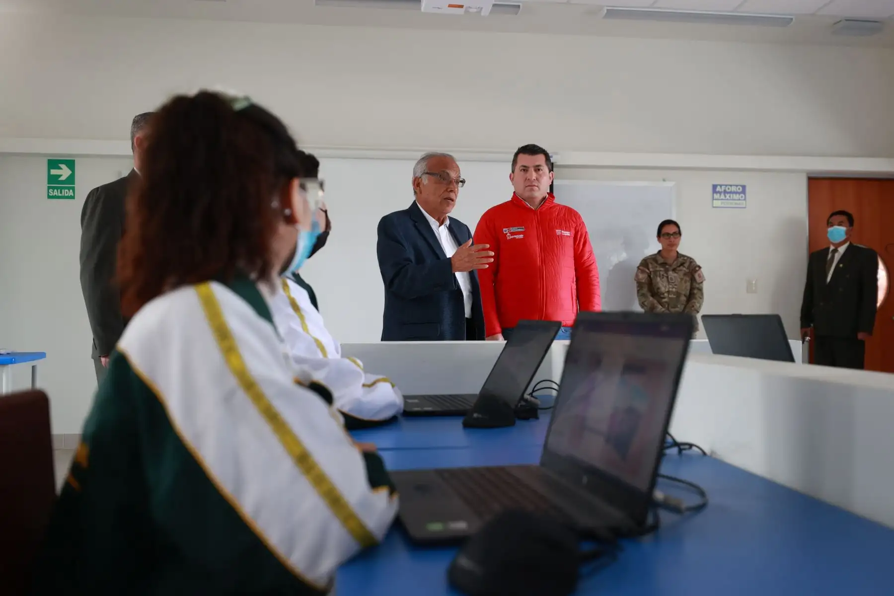 El presidente del Consejo de Ministros, Aníbal Torres Vásquez, inauguró en Trujillo (La Libertad) la institución educativa N° 80892 Los Pinos, rehabilitado con una inversión ascendente a S/ 21’111,575.27. Foto: ANDINA/PCM