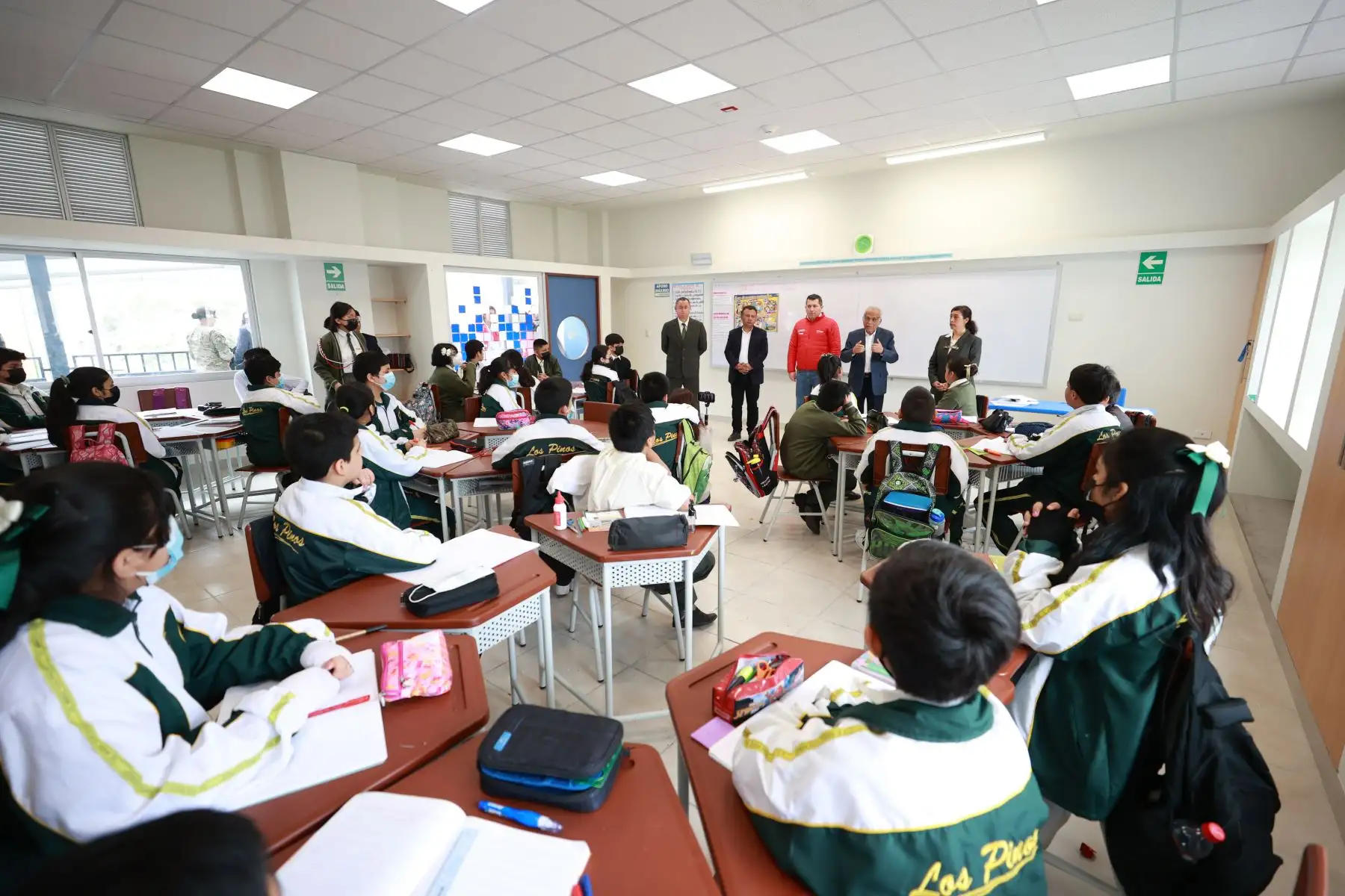 El presidente del Consejo de Ministros, Aníbal Torres Vásquez, inauguró en Trujillo (La Libertad) la institución educativa N° 80892 Los Pinos, rehabilitado con una inversión ascendente a S/ 21’111,575.27. Foto: ANDINA/PCM