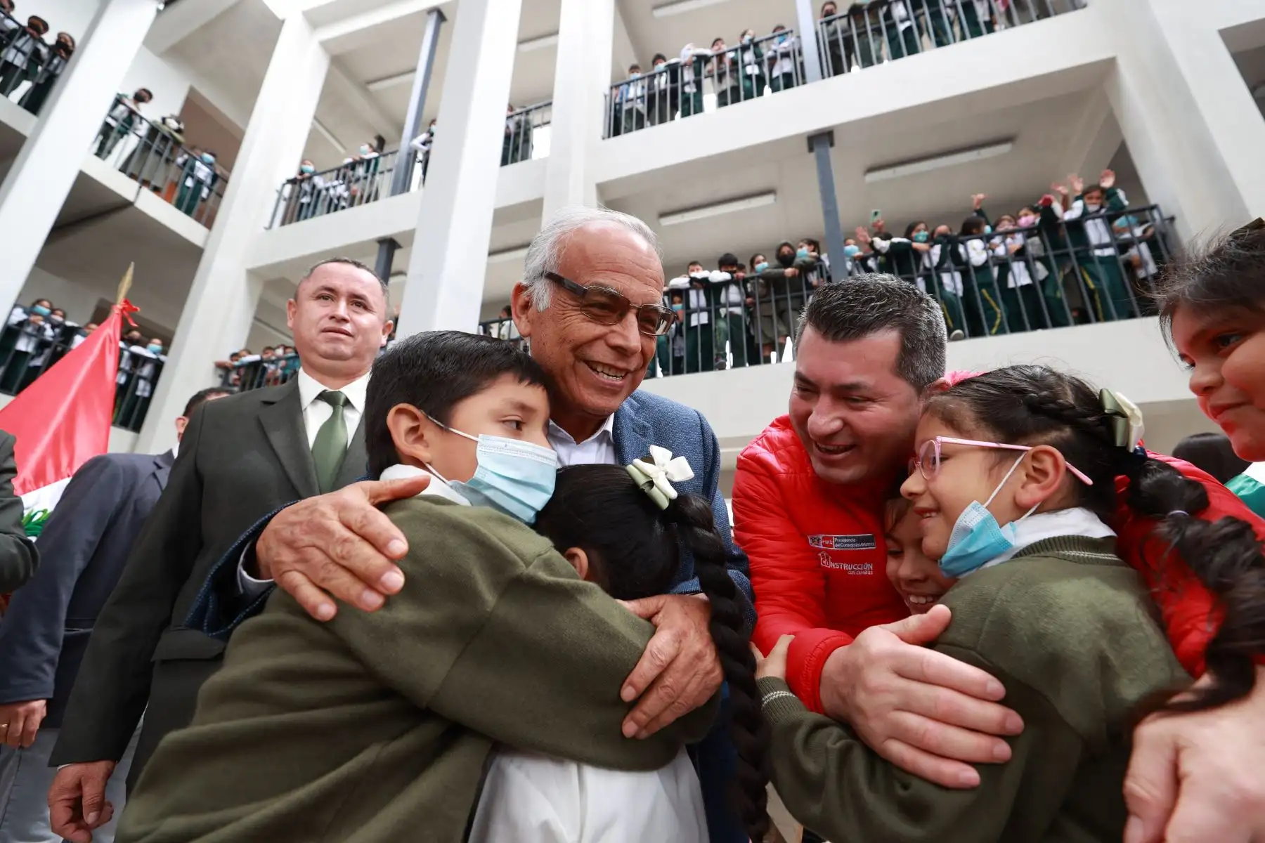 El presidente del Consejo de Ministros, Aníbal Torres Vásquez, inauguró en Trujillo (La Libertad) la institución educativa N° 80892 Los Pinos, rehabilitado con una inversión ascendente a S/ 21’111,575.27. Foto: ANDINA/PCM