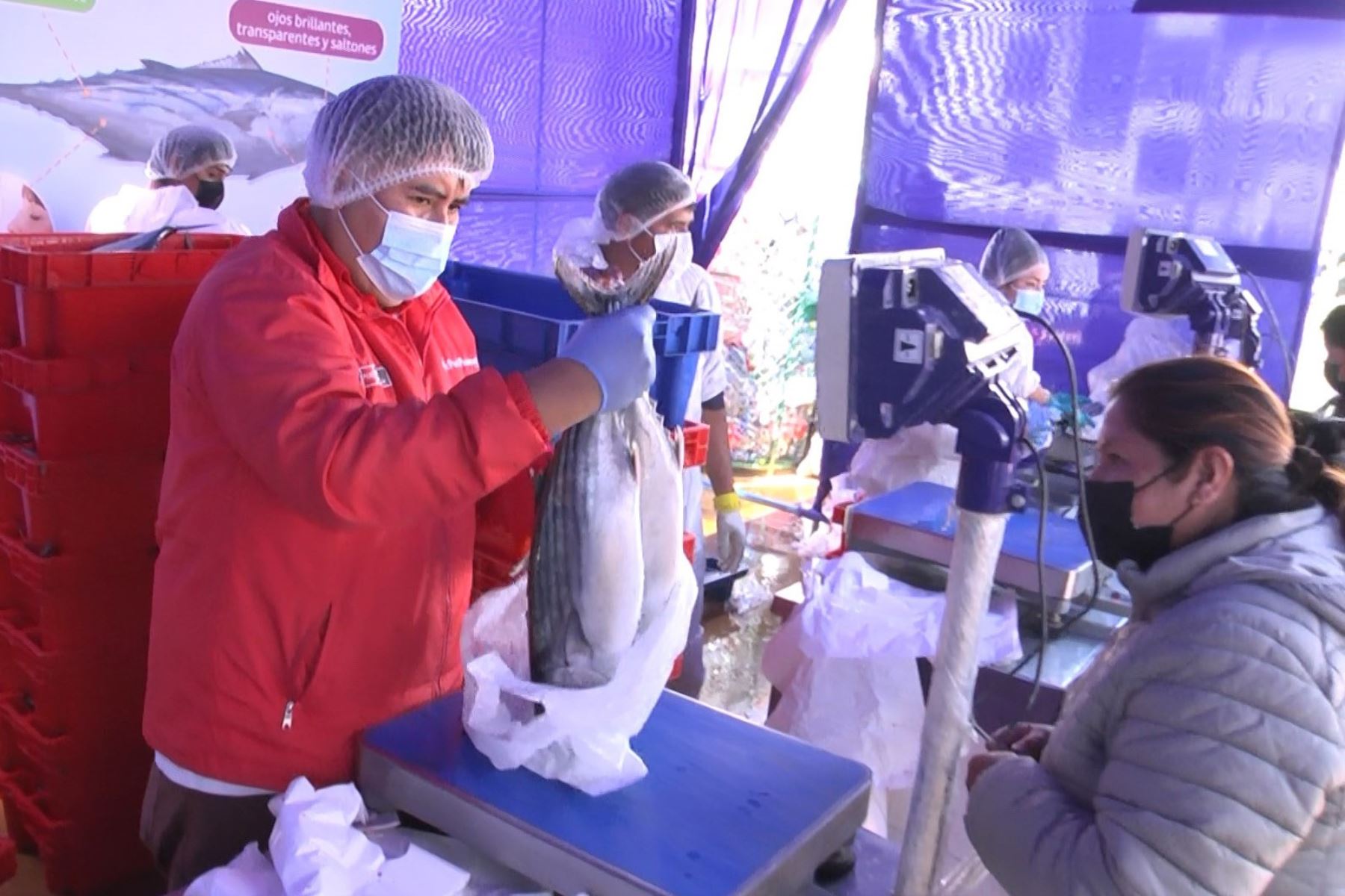 El kilo de pescado bonito se comercializó a S/ 3.50 el kilo en la ciudad de Huancayo durante la actividad “Recicla y a comer pescado”.