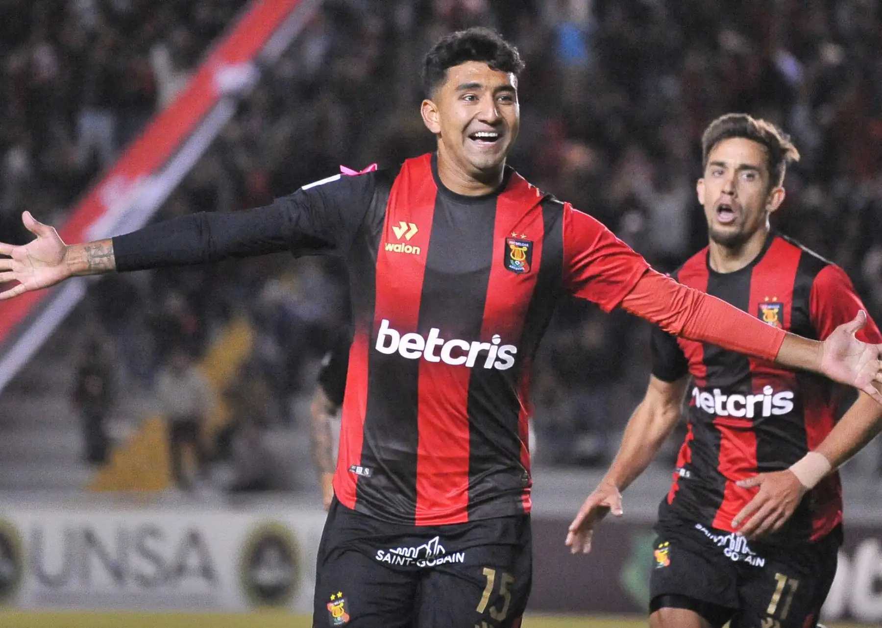 Melgar goleó en casa 3 - 0 a Sport Boys por la fecha 17 del Torneo Clausura 2022 de la Liga 1, los arequipeños se quedan con 34 puntos y con el segundo puesto en la tabla de posiciones.
Foto:ANDINA/FBC Melgar