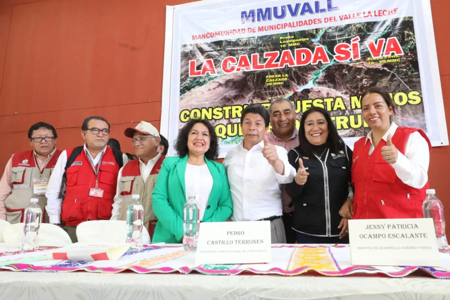 Presidente Pedro Castillo visitó distrito de Pacora, en Lambayeque. Foto: ANDINA/difusión.